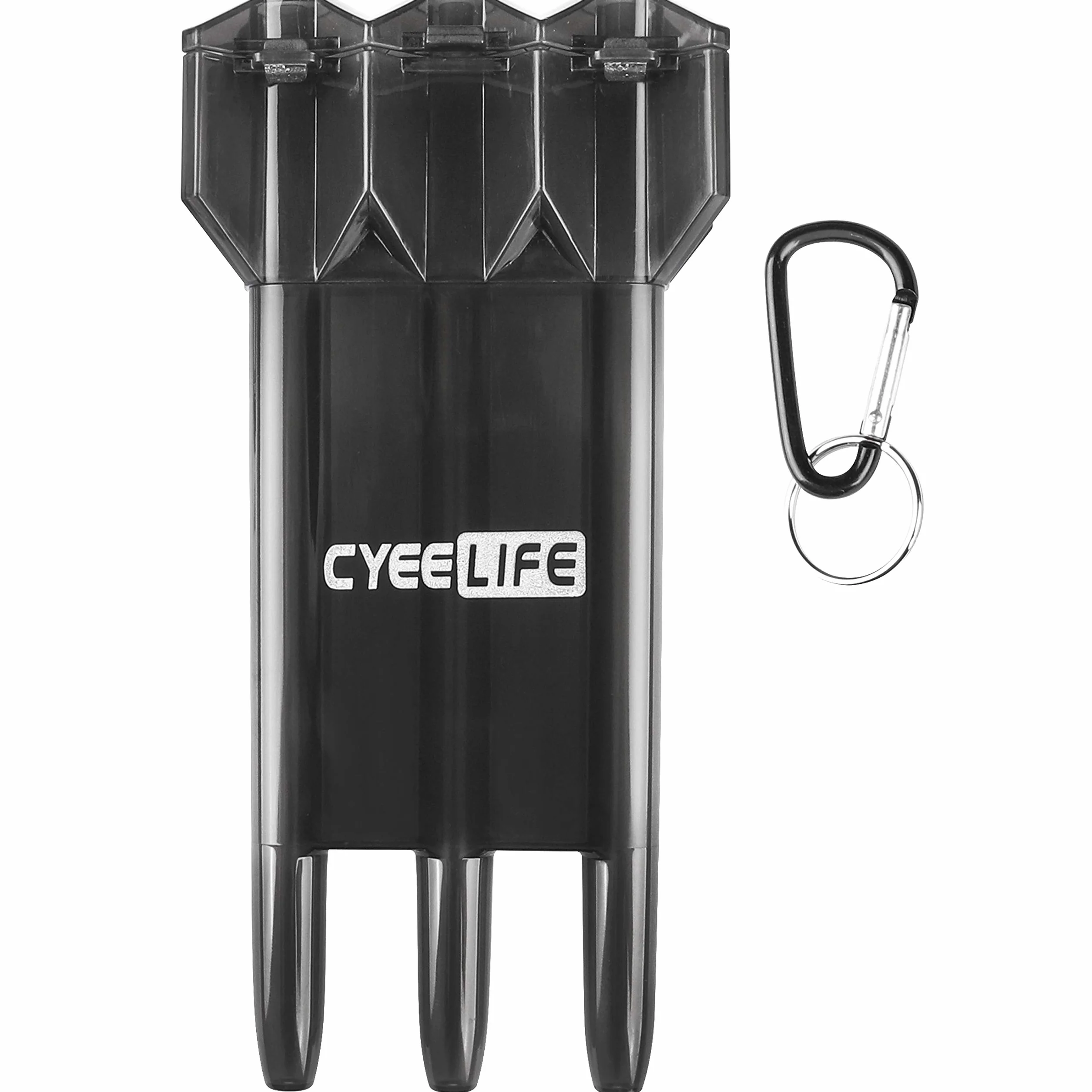 CyeeLife Torba do przenoszenia rzutek przezroczysty plastik Czarny