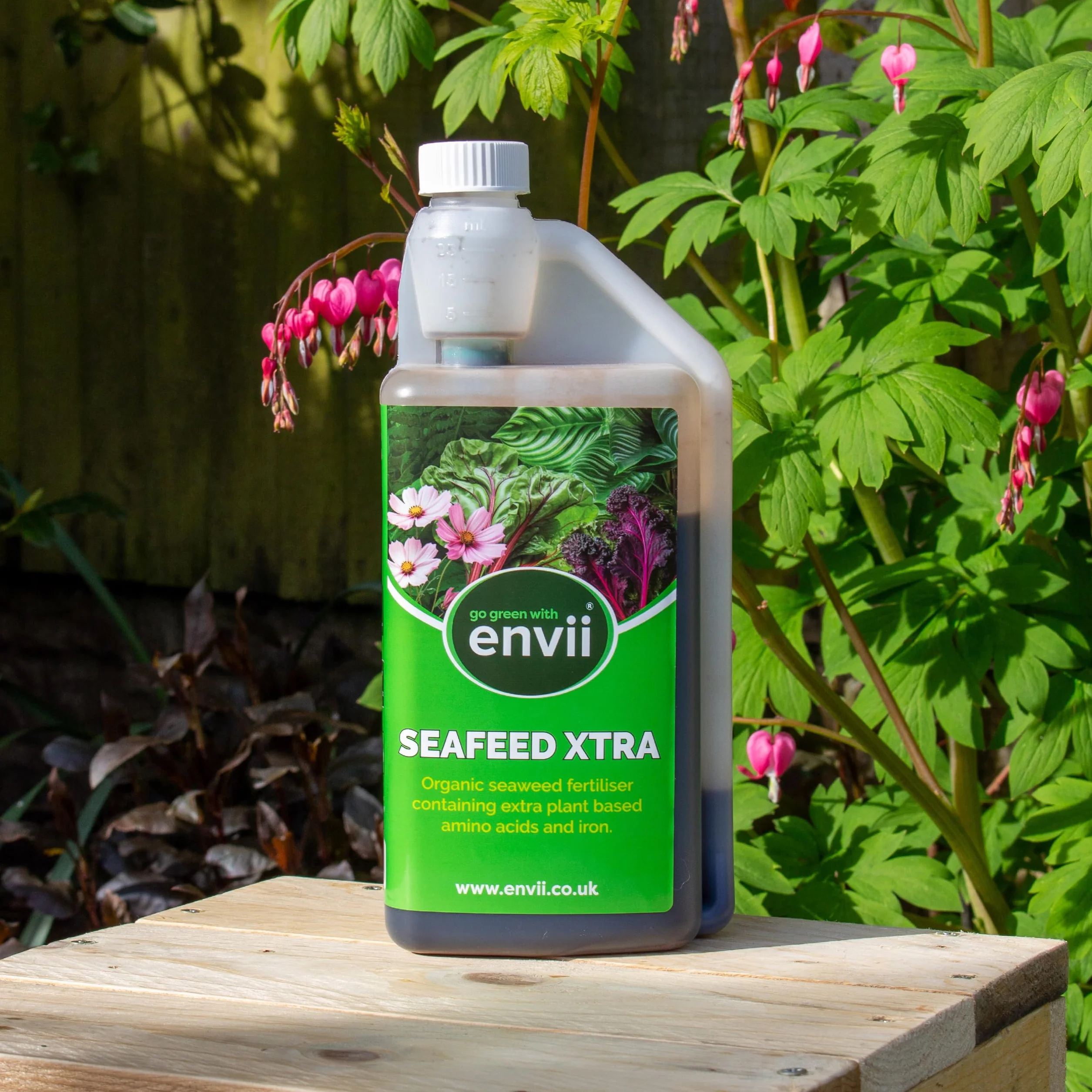 envii SeaFeed Xtra - organiczny płynny nawóz z wodorostów uniwersalny pokarm dla roślin - 1 litr po rozcieńczeniu daje 500 l