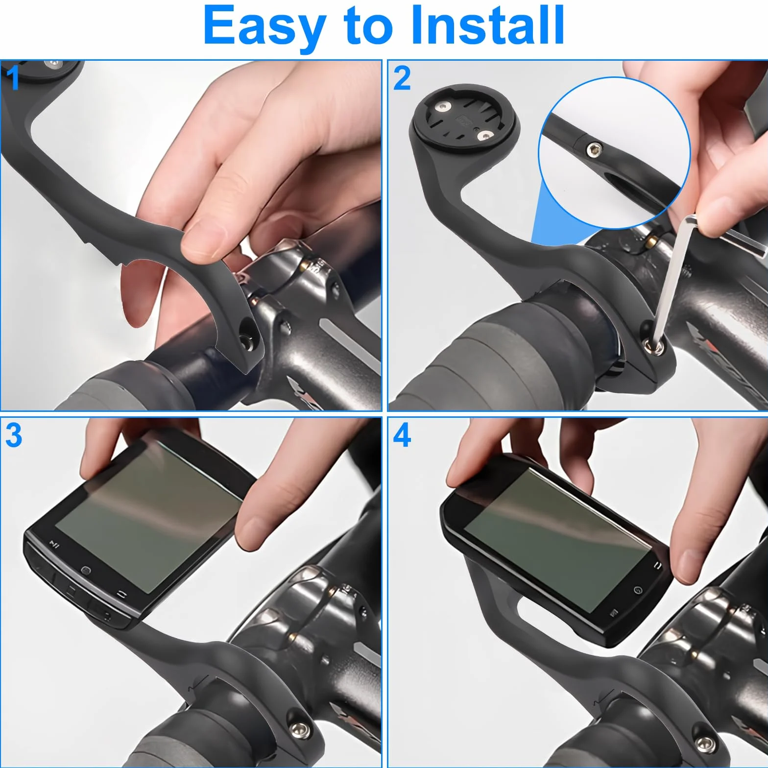 Uchwyt na kierownicę rowerową kompatybilny z Garmin Edge GPS XOSS G/G+ MTB-M5