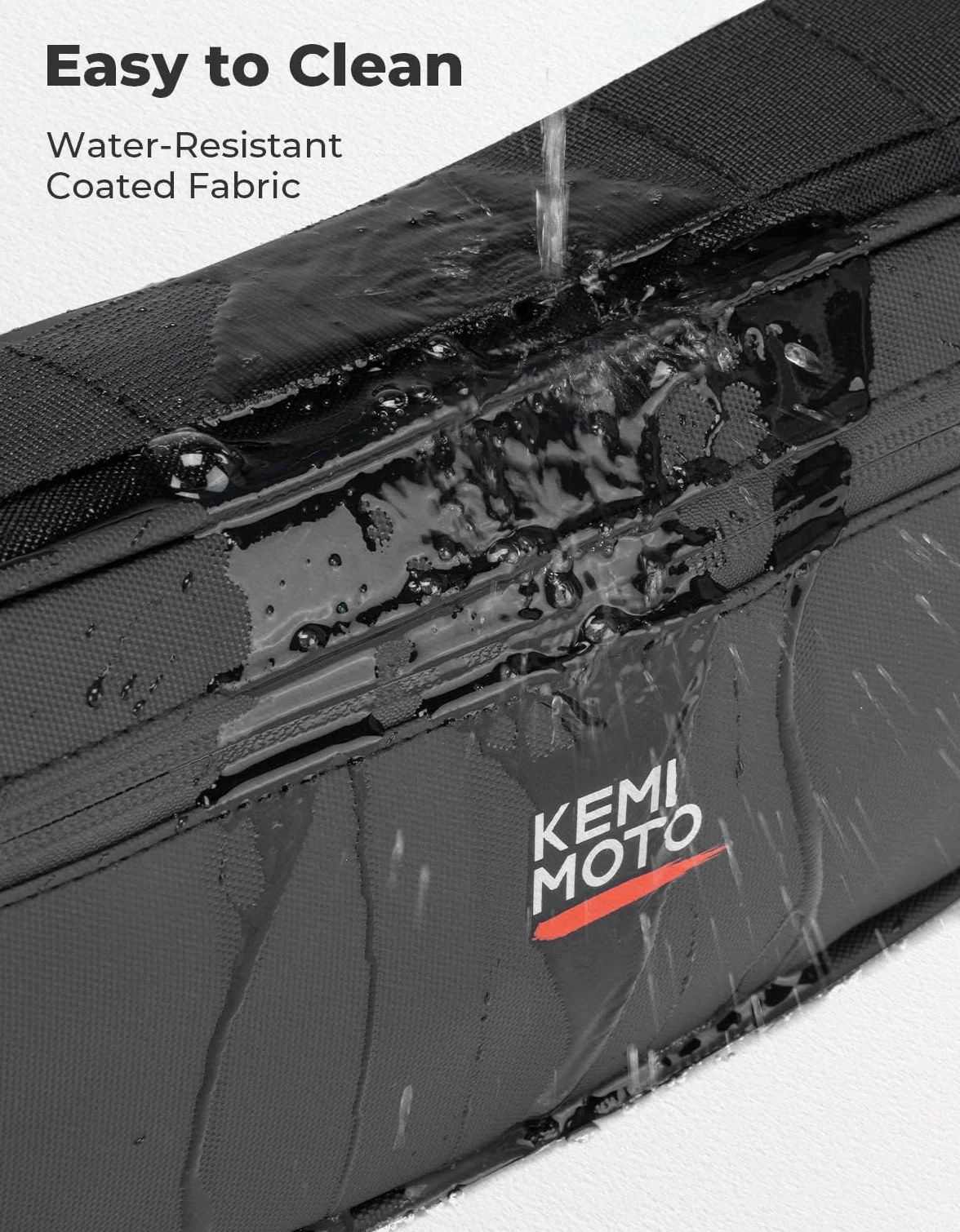 KEMIMOTO Torba na ramę rowerową 3,5 l wodoodporna odblaskowa czarna