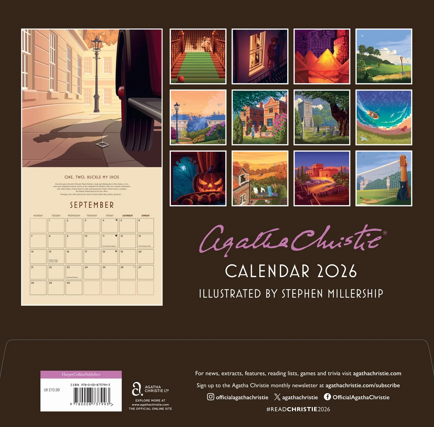 Agatha Christie Calendar 2026