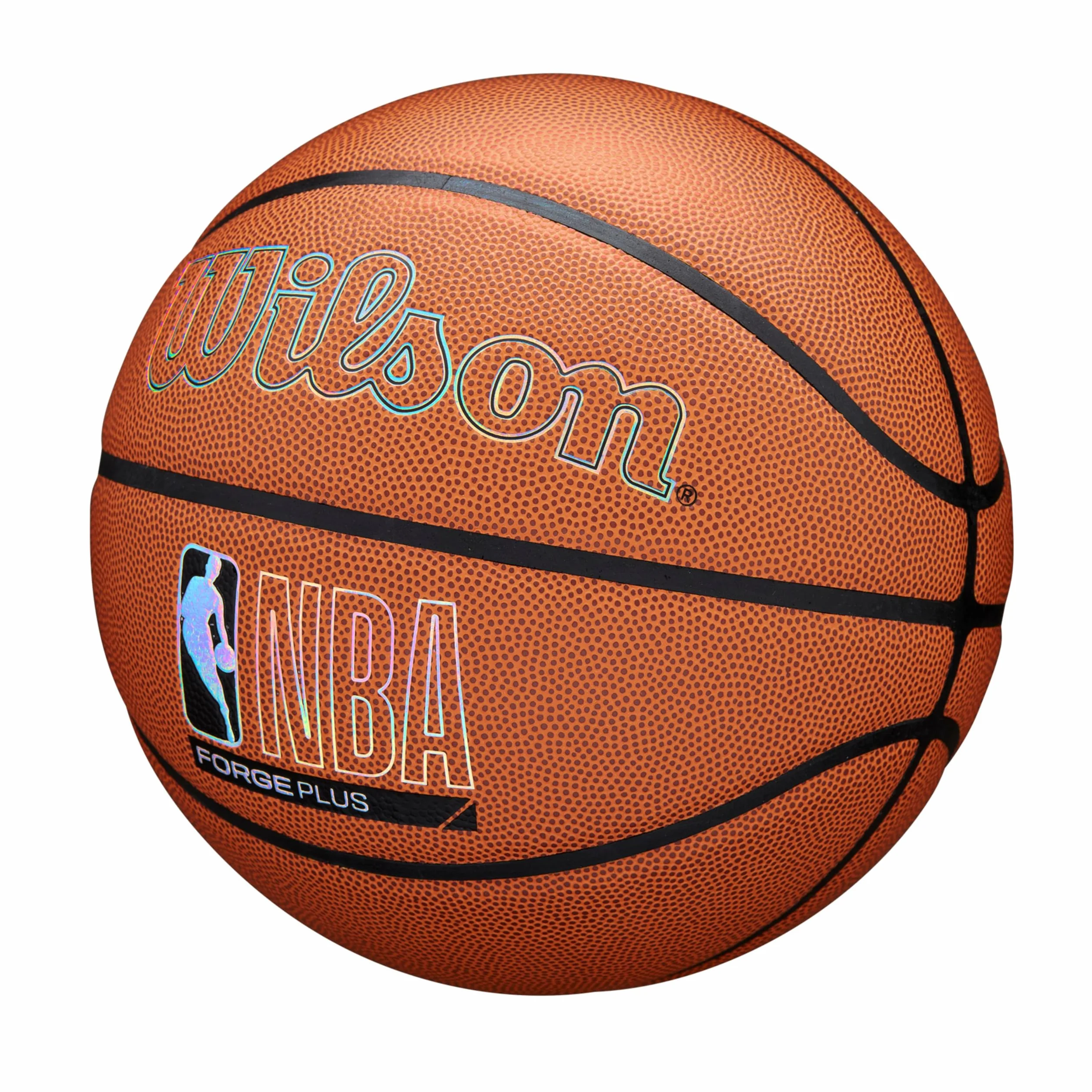 WILSON NBA Forge Plus koszykówka wewnątrz/na zewnątrz - brązowa, rozmiar 18-79 cm