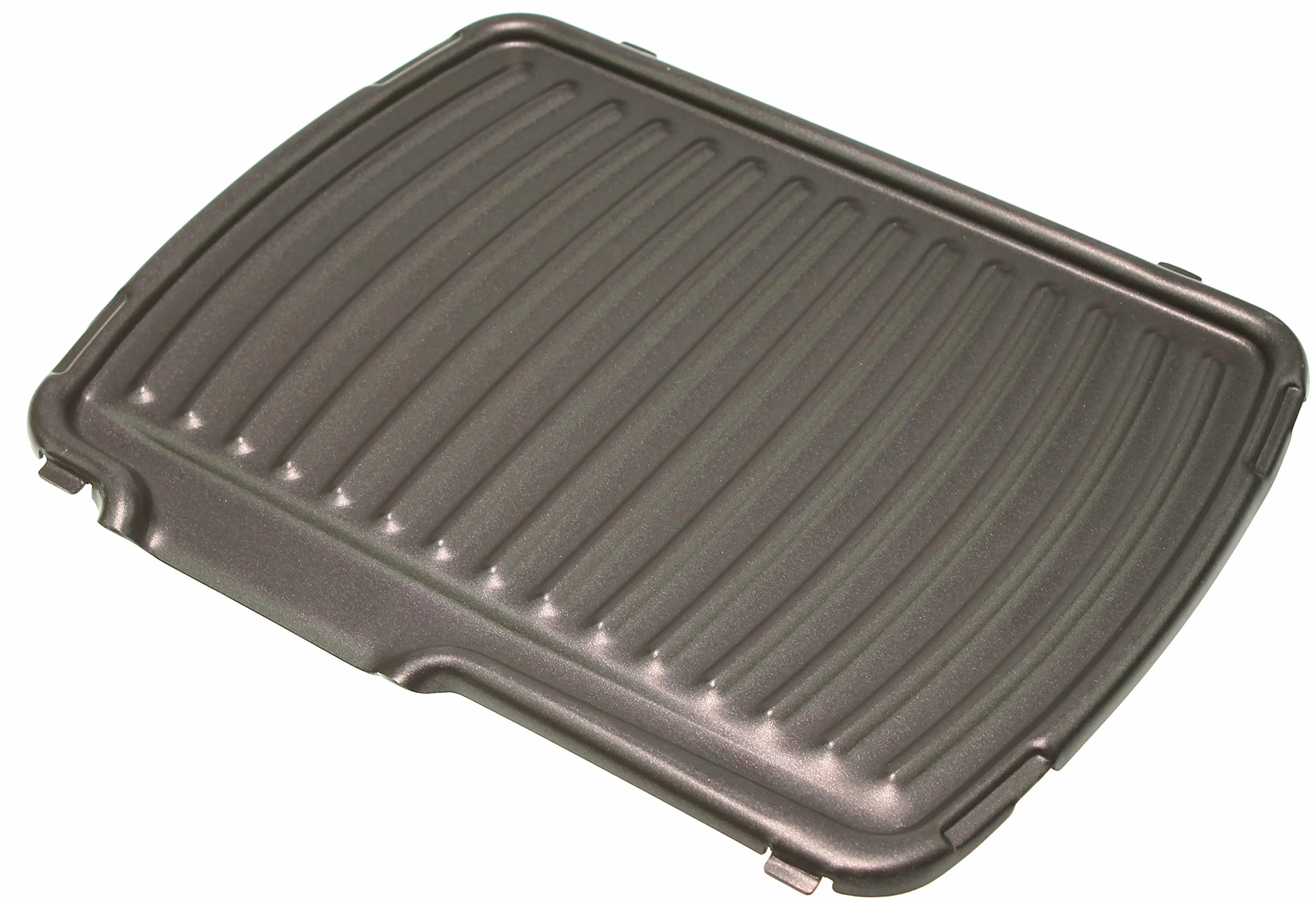 SEB Tefal TS-01035590 Płyta Grillowa do Grilla Kontaktowego GC3050, GC3058 Ultra Compact 600, Srebrny i Czarny, Prostokątny, Aluminium, Płyta Grillowa