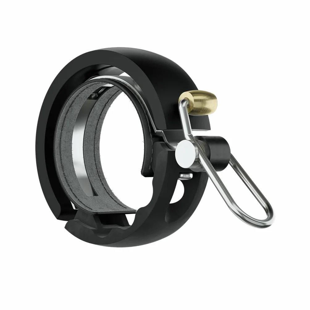 Knog Oi Luxe Dzwonek rowerowy, na kierownicę, alarm, 23,8-31,8 mm, czarny, rozmiar L