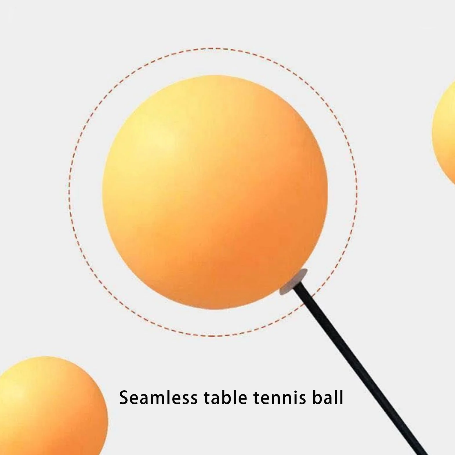 ANGGREK Trenażer do Tenisa Stołowego Pong Ball Trainer Set Elastyczny Wałek Podstawa Stal Nierdzewna