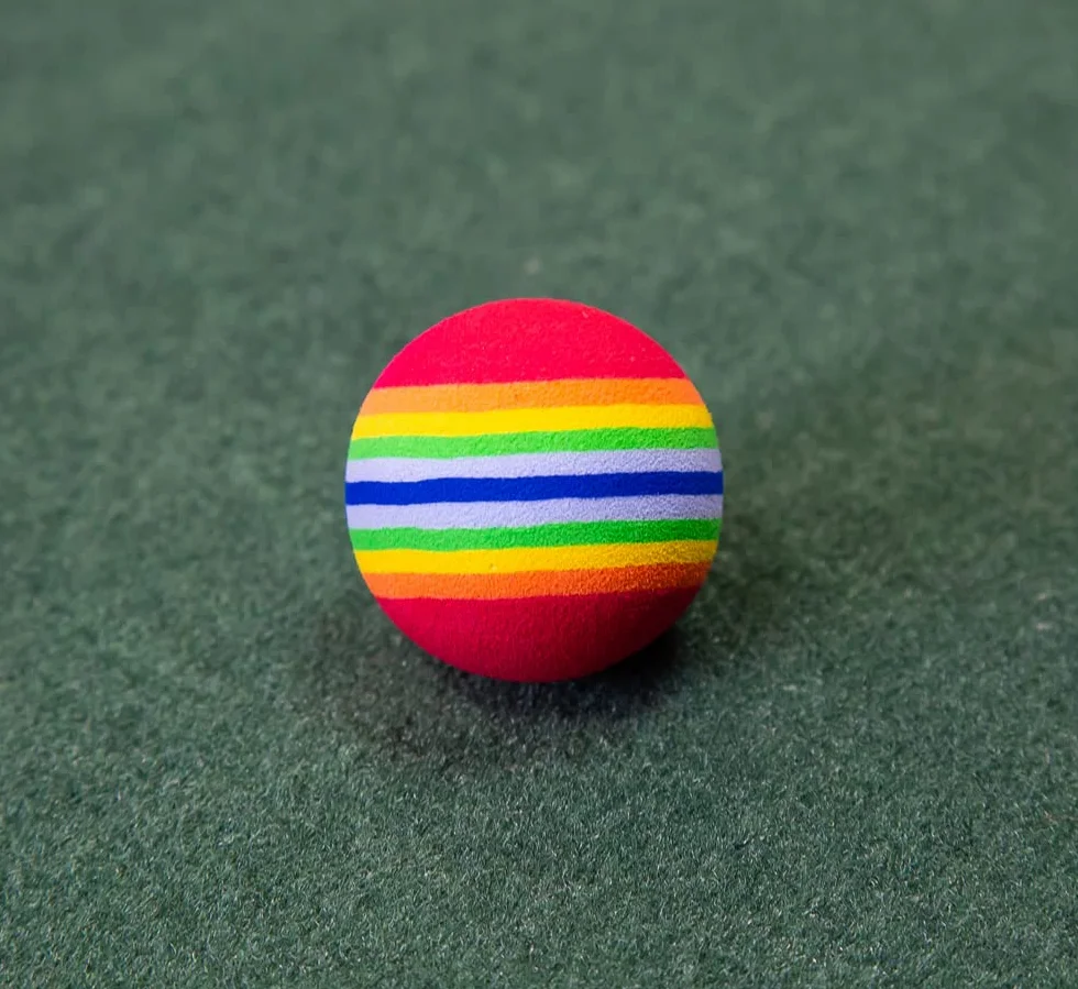 Longridge Piłki golfowe z pianki do ćwiczeń 6 sztuk wielokolorowe