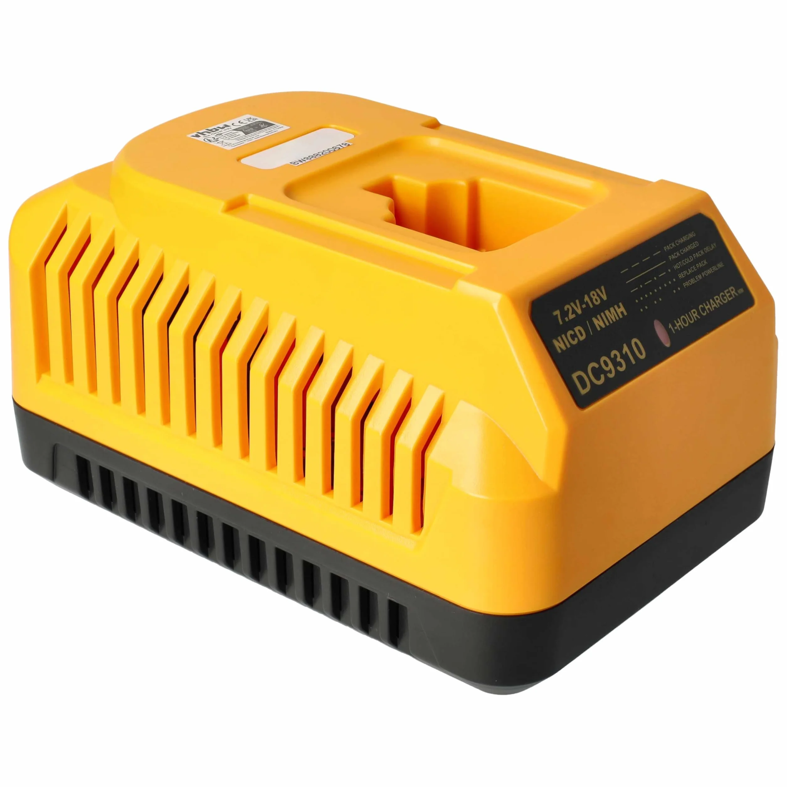 vhbw Ładowarka kompatybilna z narzędziami Dewalt DC9096, DC9144, DC9180, DC9180C z narzędziami NI-Cd, akumulatorami NiMH