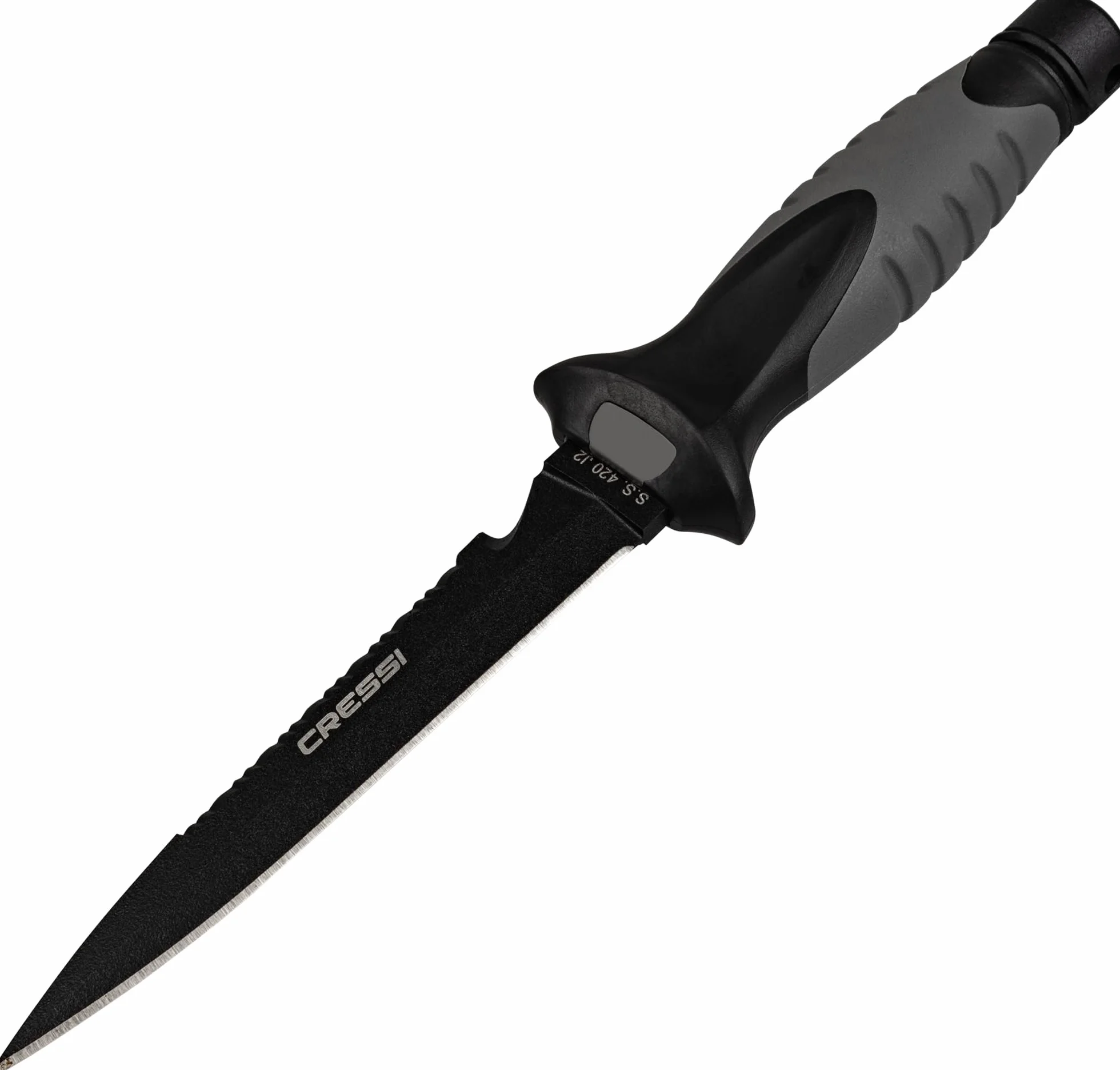 Cressi Unisex-Adult Finisher Knife Nóż Do Nurkowania,Czarny,26 Cm,Rc559300