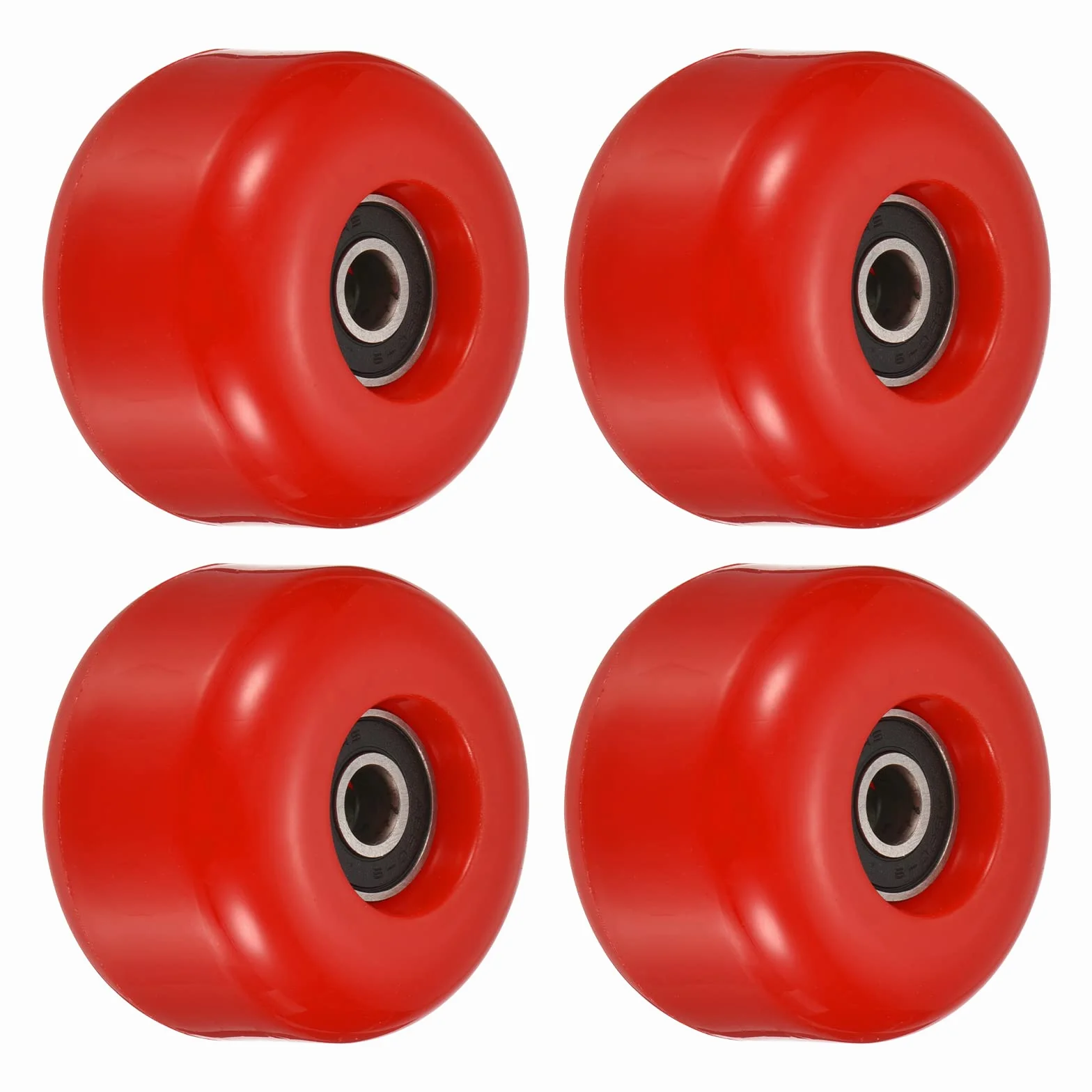 PATIKIL 54 mm koło do deskorolki z łożyskami ABEC-9, 4-pak koła uliczne do deskorolek Cruiser koło zapasowe 85A, czerwone
