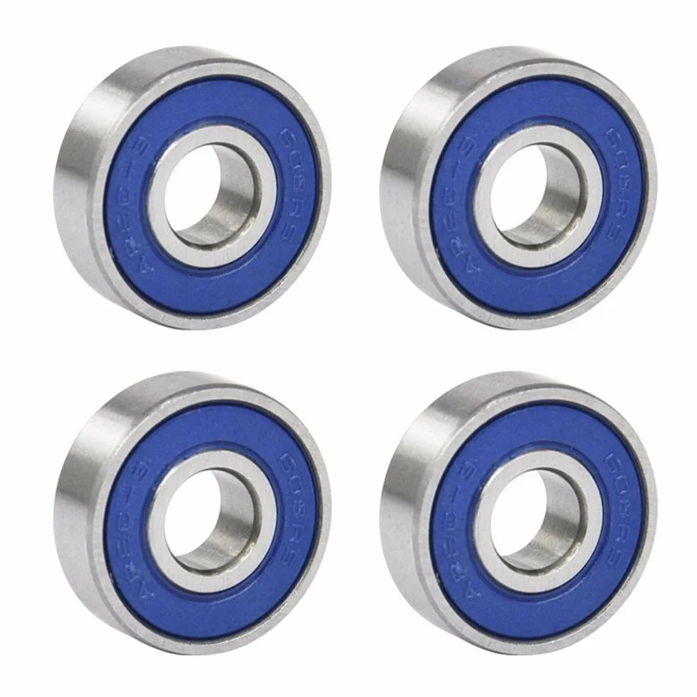Trixes 4 x łożyska kulkowe Abec 9 (608RS) do deskorolek, łyżworolek i fidget spinningów
