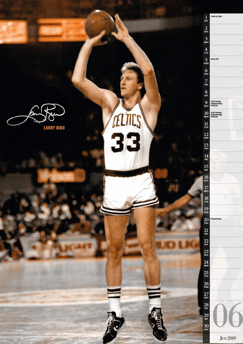 Basketball Legends 2019 Calendar