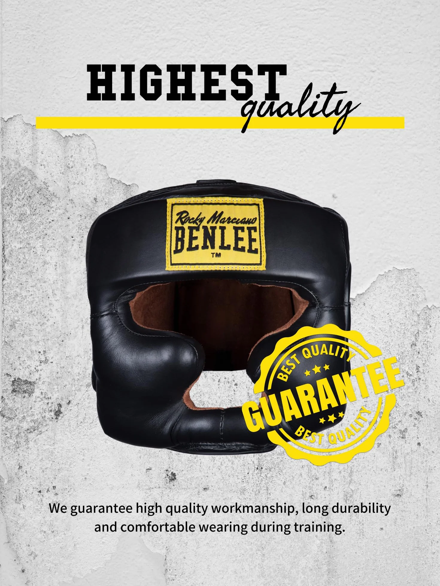 Benlee Rocky Marciano Pełna ochrona twarzy Męski boks Headguard