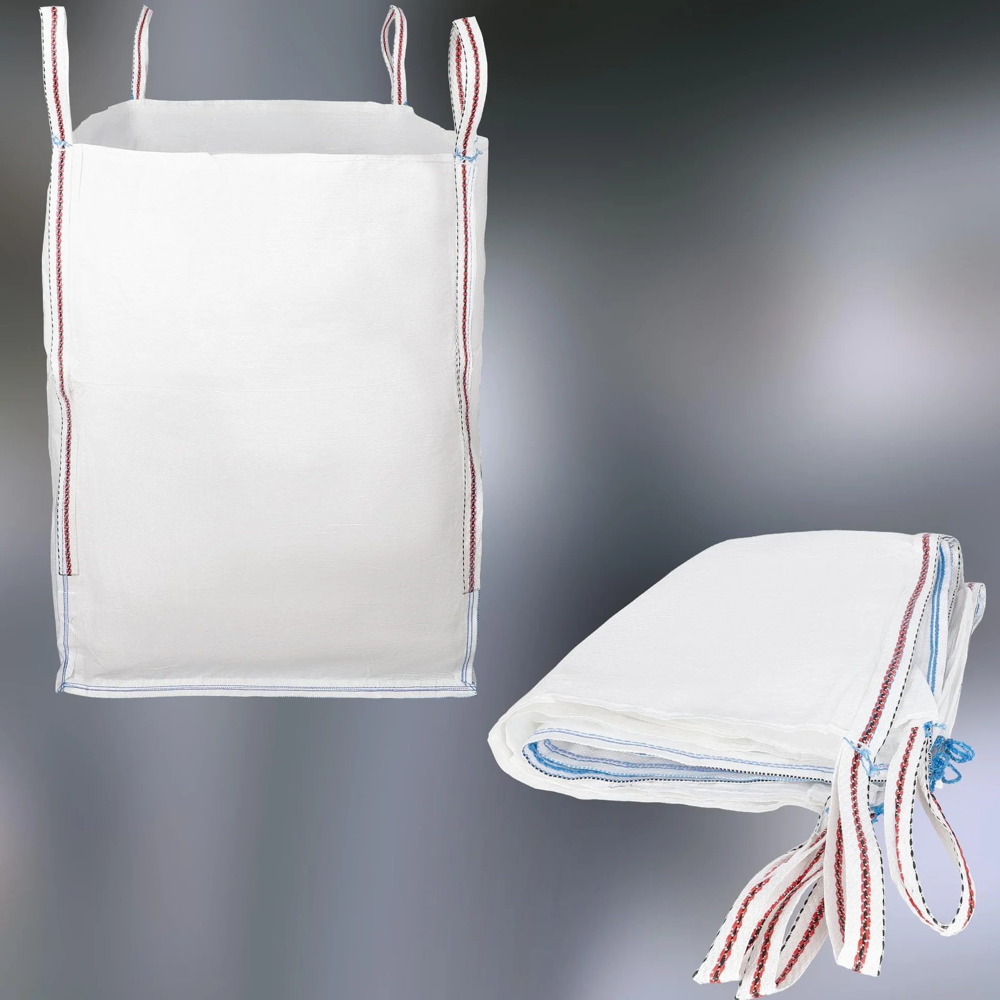 KOTARBAU 2 szt. Big Bag worki na odpady ogrodowe, 90 x 90 x 120 cm, stabilne, otwarte, 1000 kg, PP do dużych obciążeń, worek na odpady ogrodowe, worki na odpady, budowlane akcesoria ogrodowe