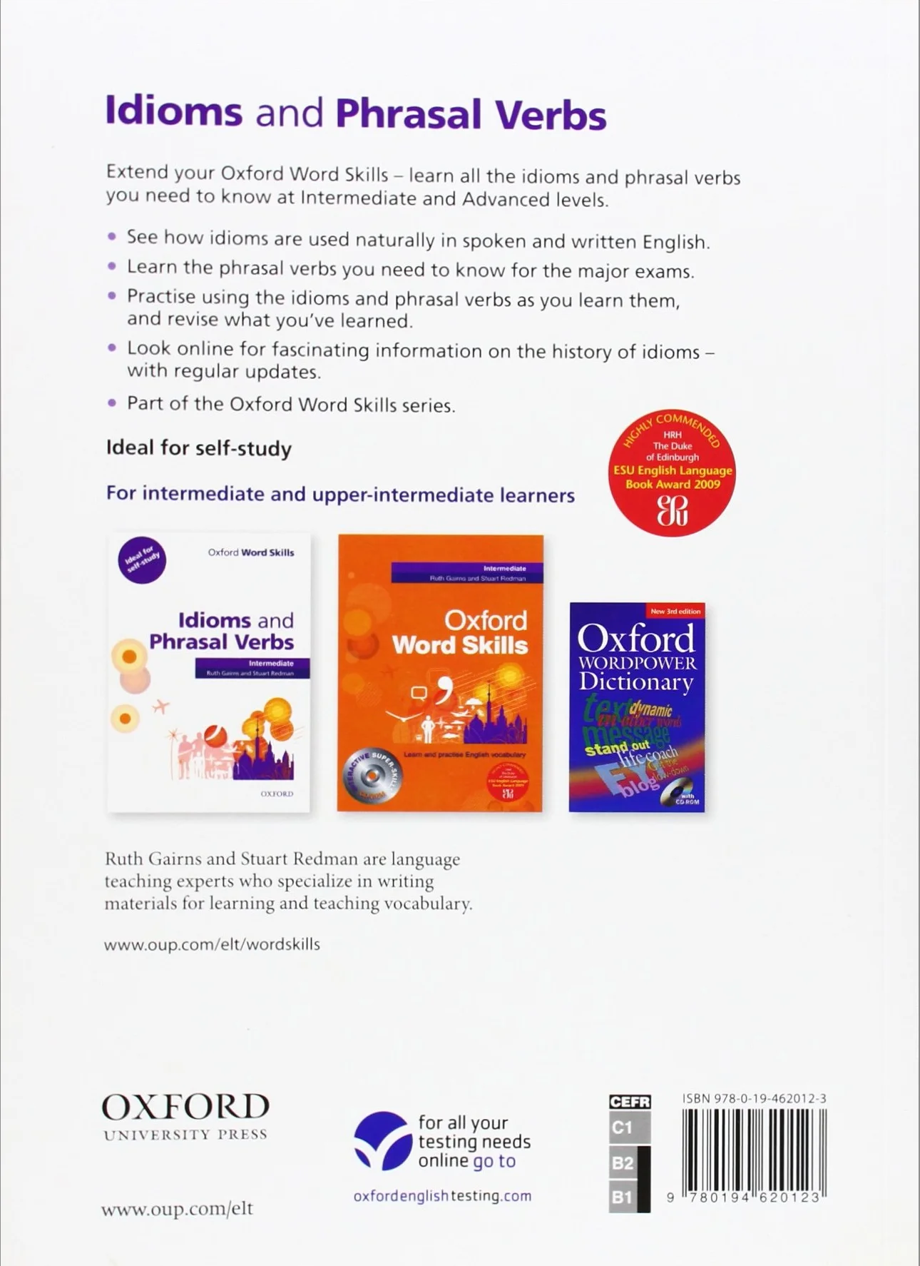 Oxford Word Skills Intermediate Idioms and Phrasal Verbs Student's Book with Key: Learn and practise English vocabulary