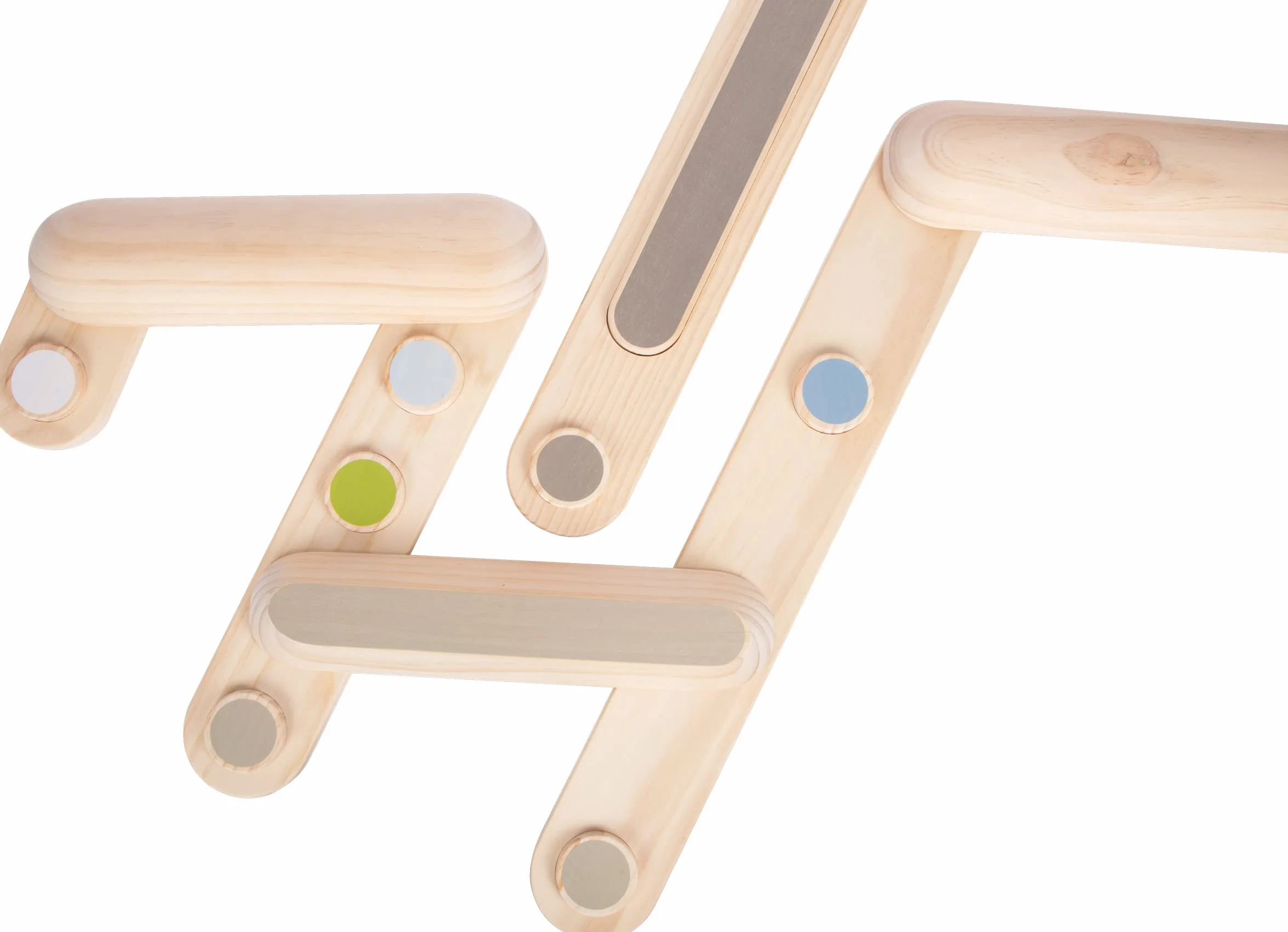 small foot Balance Beams "Adventure", drewniana zabawka do ćwiczeń dla dzieci w wieku od 3 lat, do użytku po obu stronach, prod. 12241