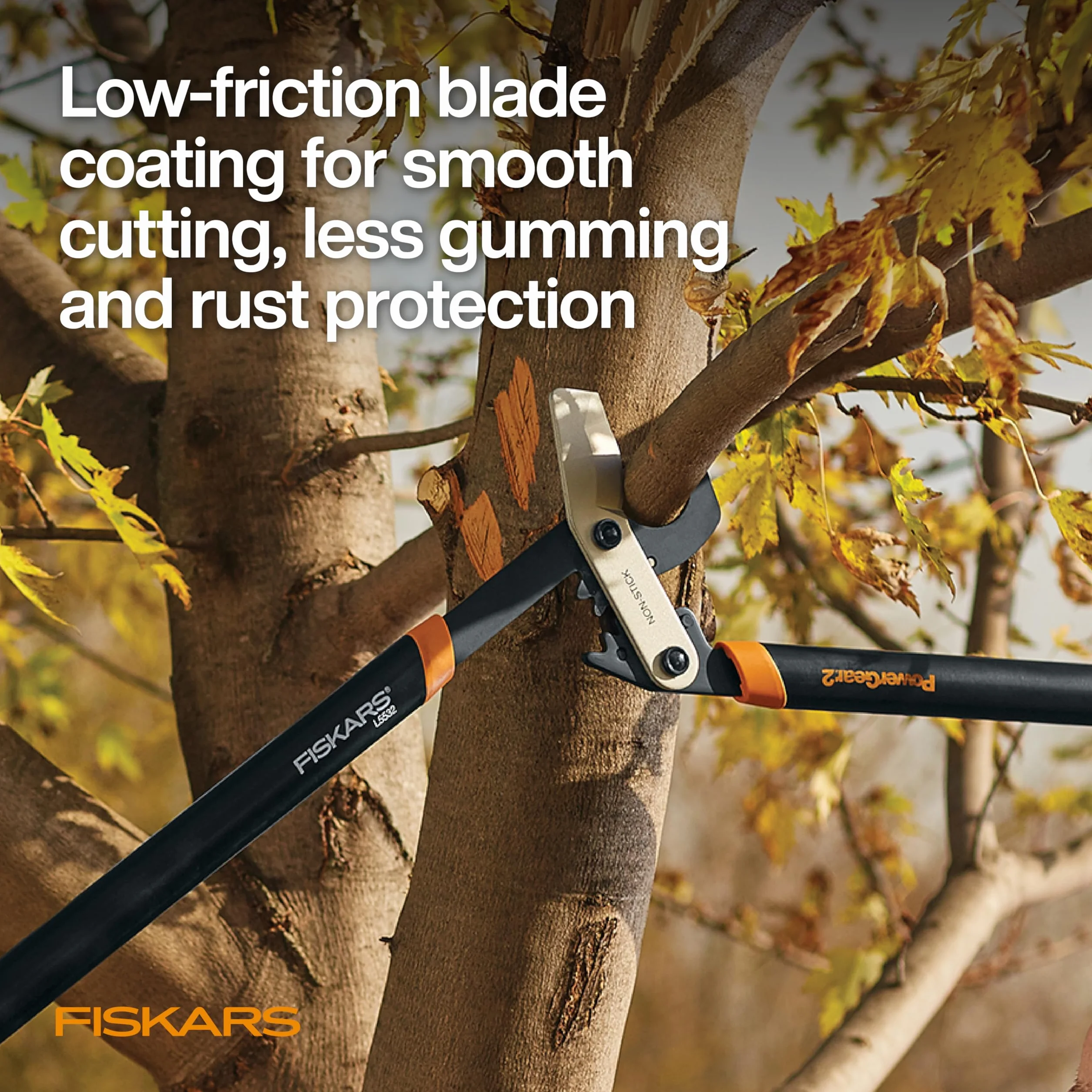 Fiskars 32-calowy PowerGear2 Lopper, import z USA