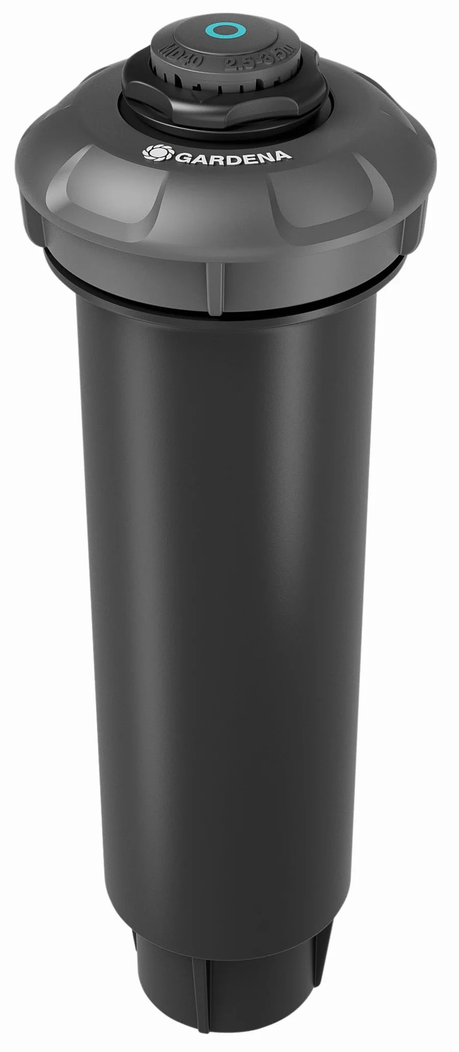 Gardena system tryskaczowy, wpuszczana deszczownica MD40: System nawadniania Pop Up do średniej wielkości trawników do 40 m², zasięg 2,5-3,5 m, z dyszą rot., gwint zewn. 3/4 cala (8231-20)