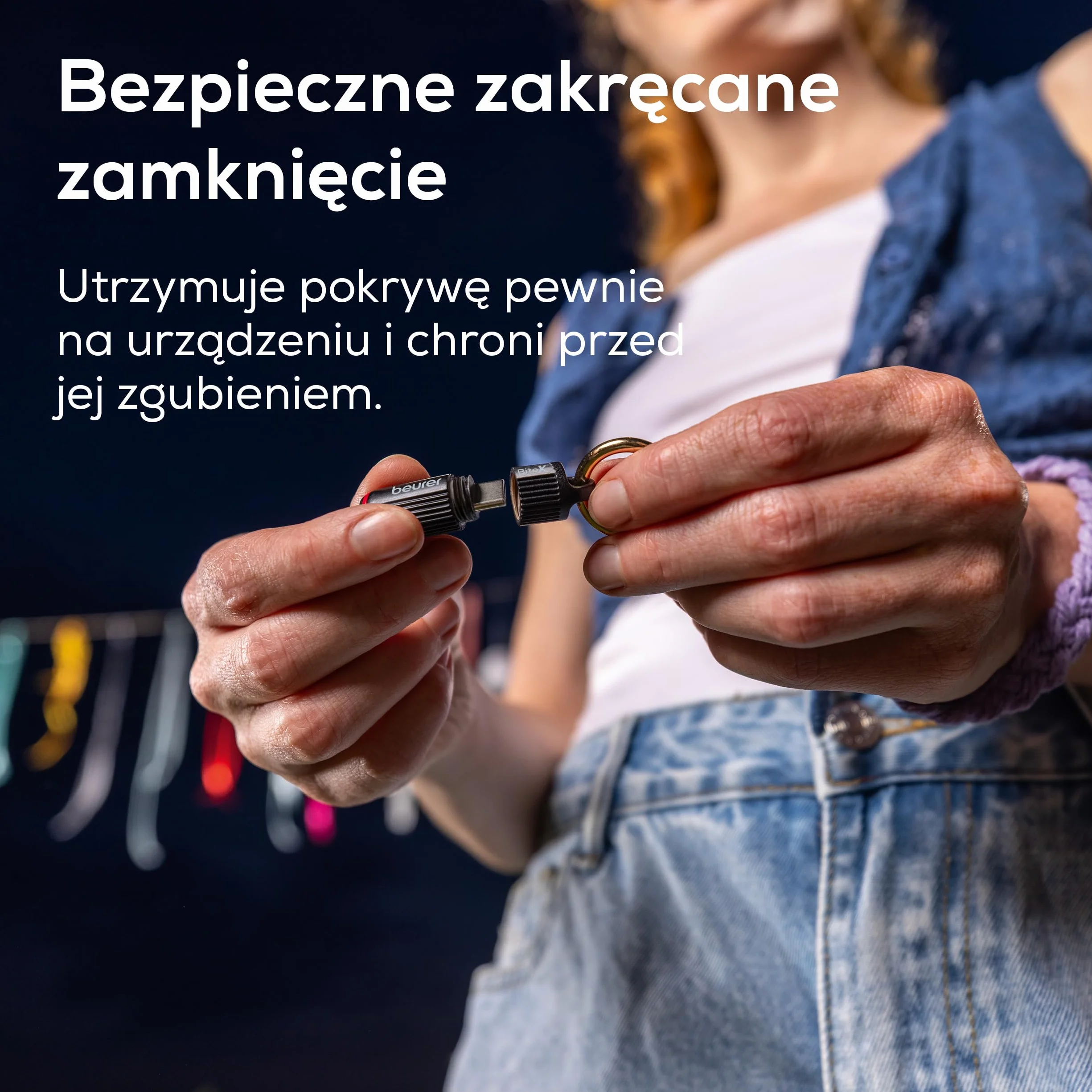 Beurer BiteX Go Deep Black środek na ukąszenia owadów do smartfona, do leczenia ukąszeń i użądleń owadów, łagodzi swędzenie, do telefonu dla Androida i iPhone (złącze USB-C), z światło