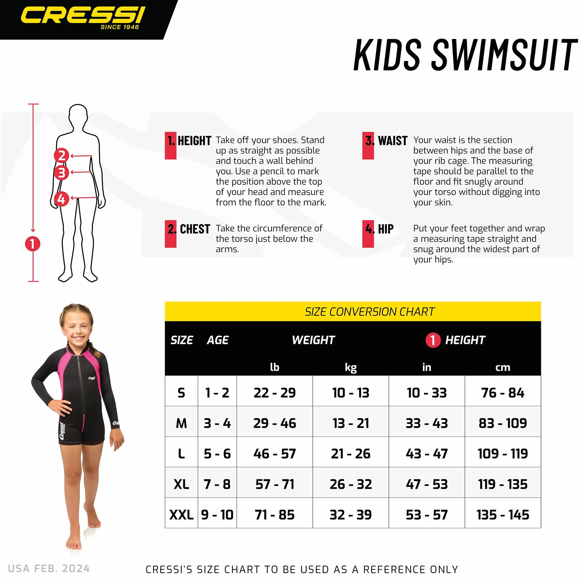 Cressi Shorty Kid - kombinezon neoprenowy dla dzieci 1,5/2 mm