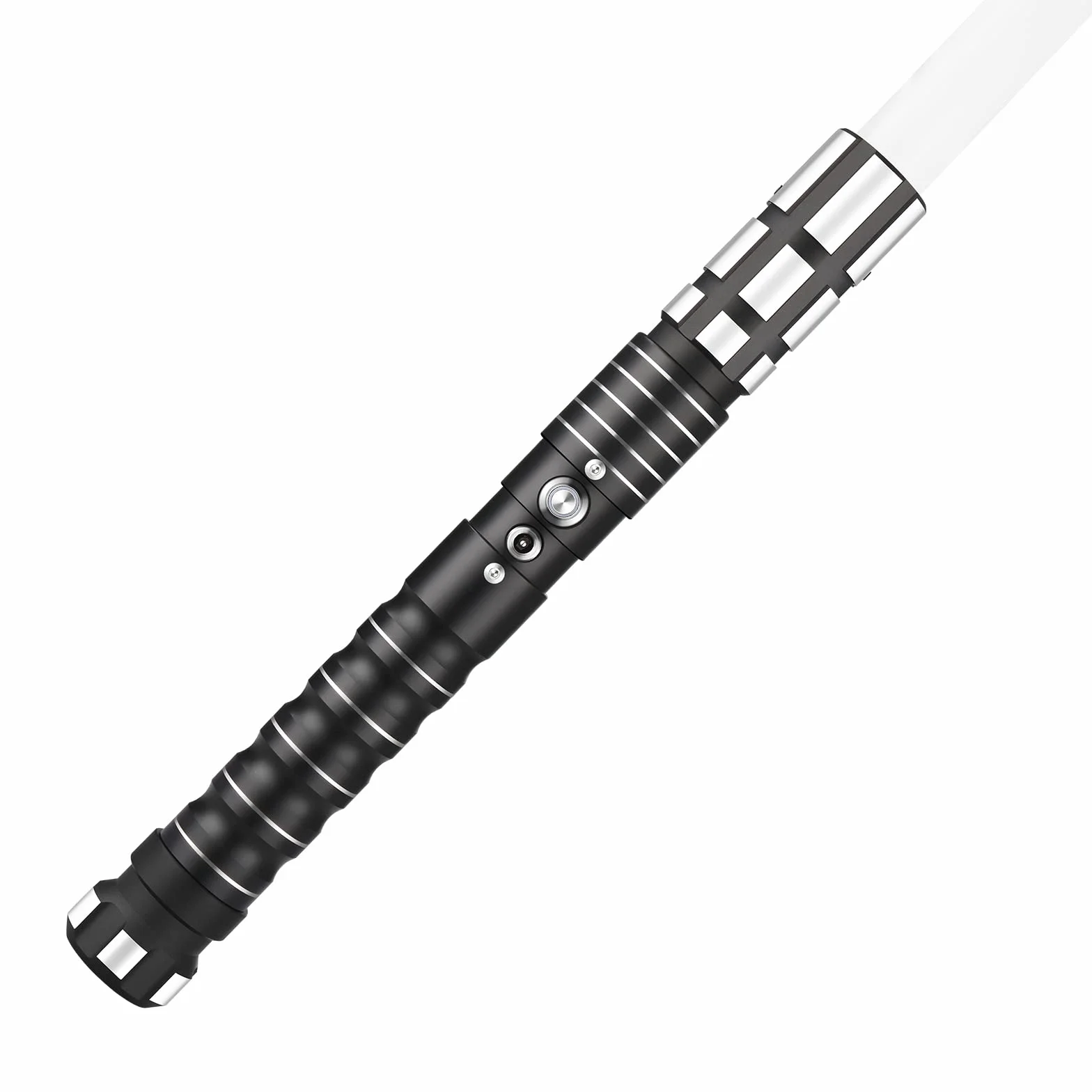 KBASE Force FX Prof. Miecz Świetlny - Metalowa Rękojeść z Czujnikiem Ruchu, 12 RGB + 5 Dźwięków | Premium dla Kolekcjonerów, Cosplay, Prezent Chłopięcy(H)