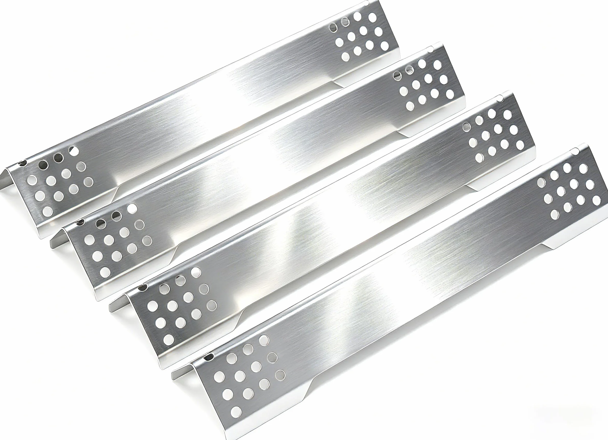 GFTIME 40,2 cm osłona palnika ze stali nierdzewnej do Rösle Videro G3, G3-S, G3-S Nero, Vario+, rozdzielacz płomienia 1,0 mm do Rösle Videro G2, G4, G6 i Sansibar, 4 sztuki