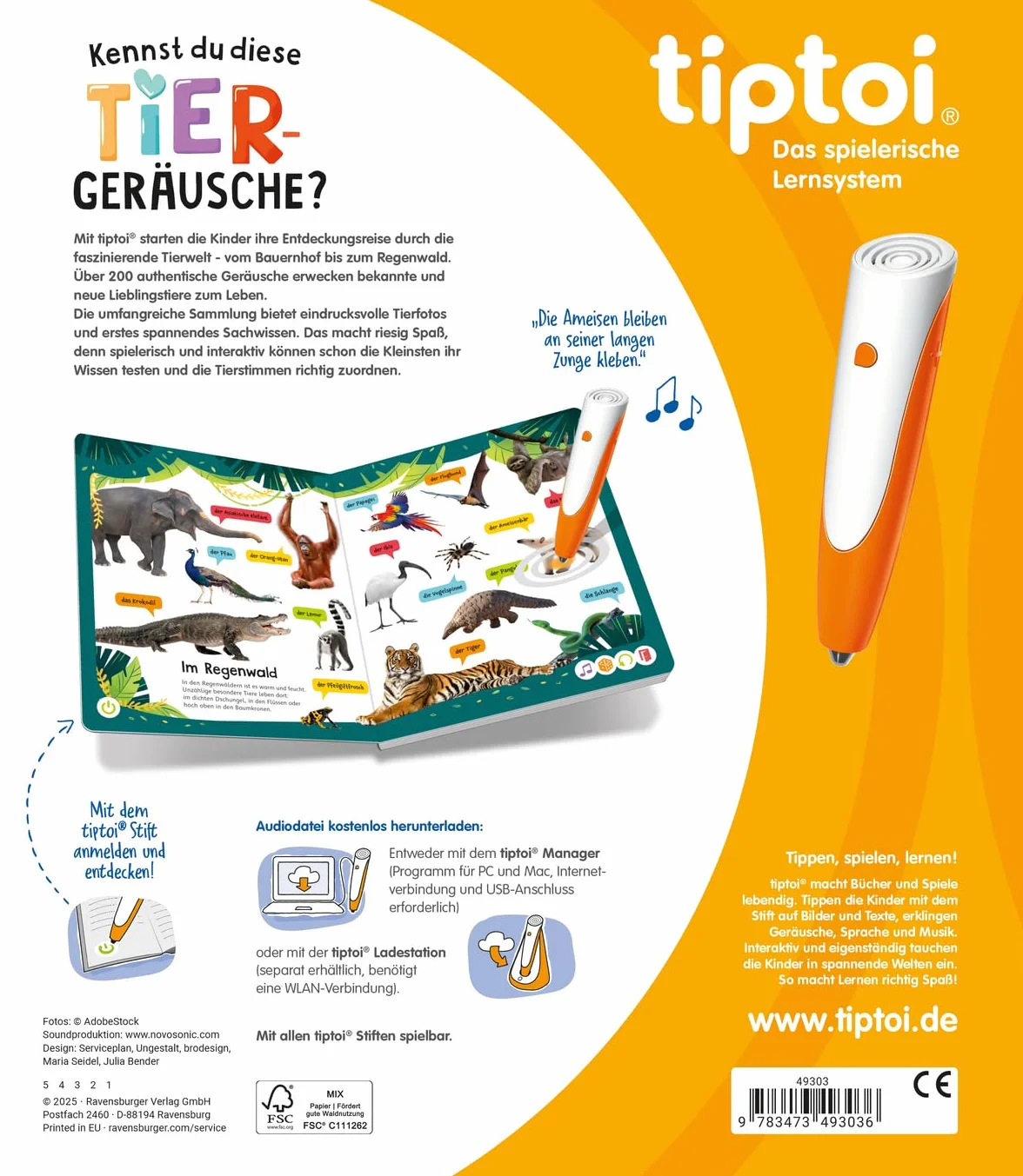 tiptoi® - Kennst du diese Tiergeräusche?