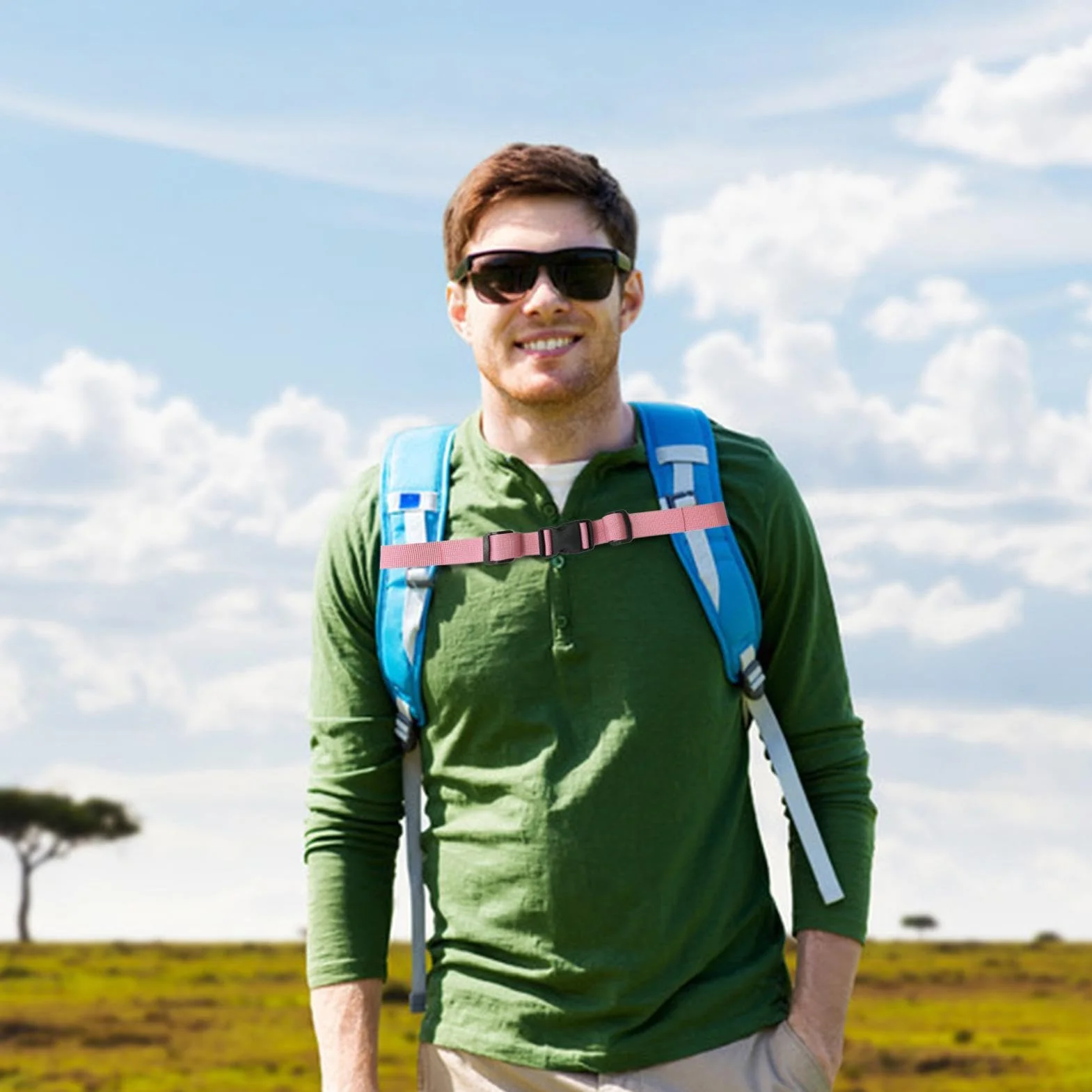 Plecak Chest Strap, regulowany pasek z klamrą, uniwersalny pasek na kostkę, akcesoria campingowe