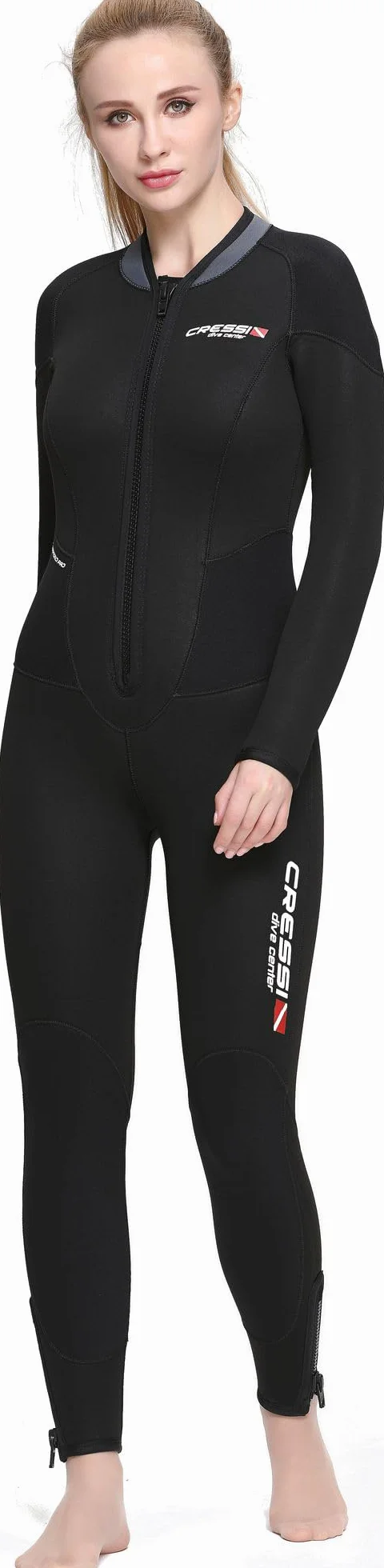 Cressi Endurance Lady Monopiece kombinezon 3 mm - damski podwójnie wyściełany neoprenowy czarny 3 mm jednoczęściowy kombinezon do nurkowania i snorkelingu, M/3