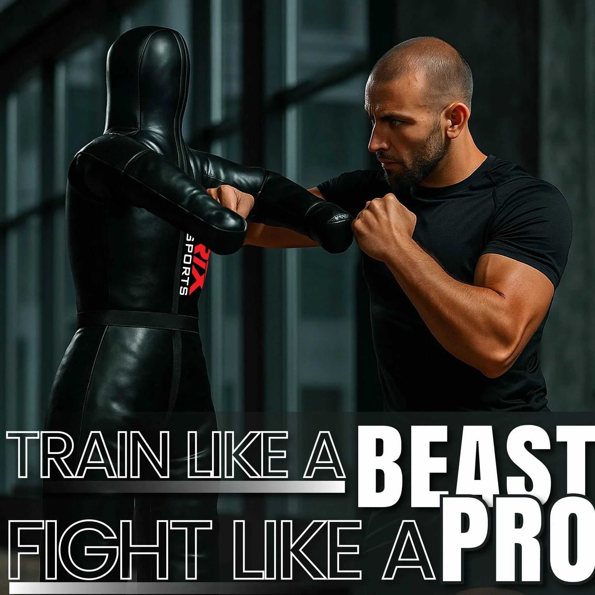 RTX MMA Judo Grappling Dummy Boxing Bag Brazylijski BJJ Jiu Jitsu Stanowisko Wrestling BJJ Dummy Martial Arts Boxing Box Training Dummies - Rexine - Unfilled