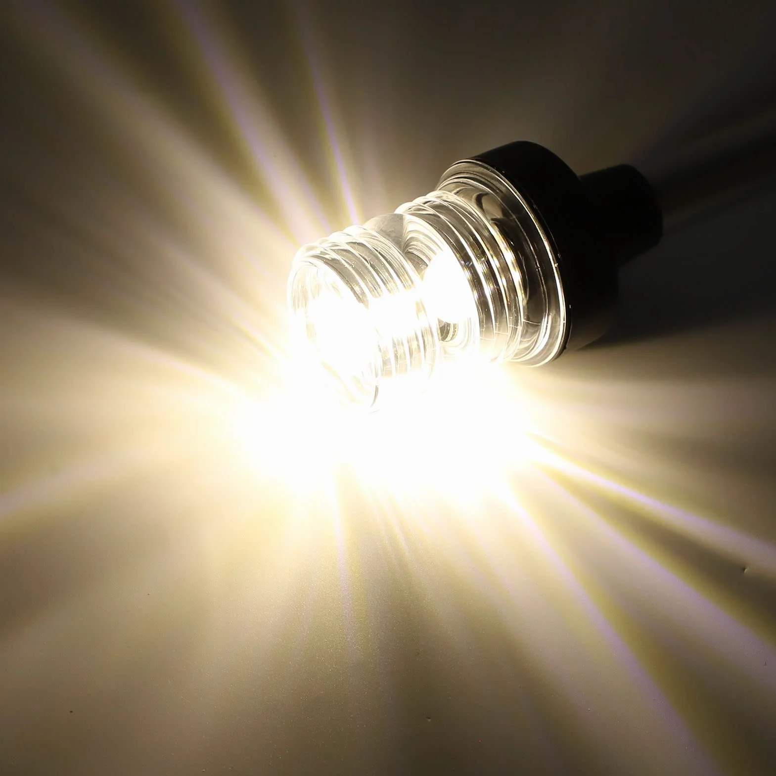 Światło nawigacyjne, 12-calowe (30,5 cm) LED światło nawigacyjne do łodzi z mocowaniem stałym, światła kotwiczne nawigacyjne do jachtów morskich 12V-24V, odpowiedni zakres kadłuba 2m/39,4ft
