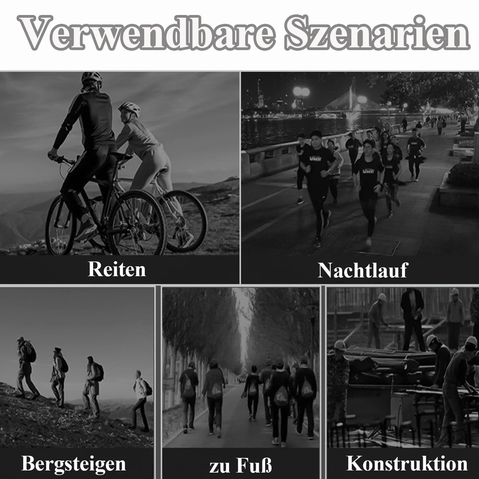Luckiade taśma odblaskowa 6 sztuk ochrona spodni odzież outdoor jogging rower