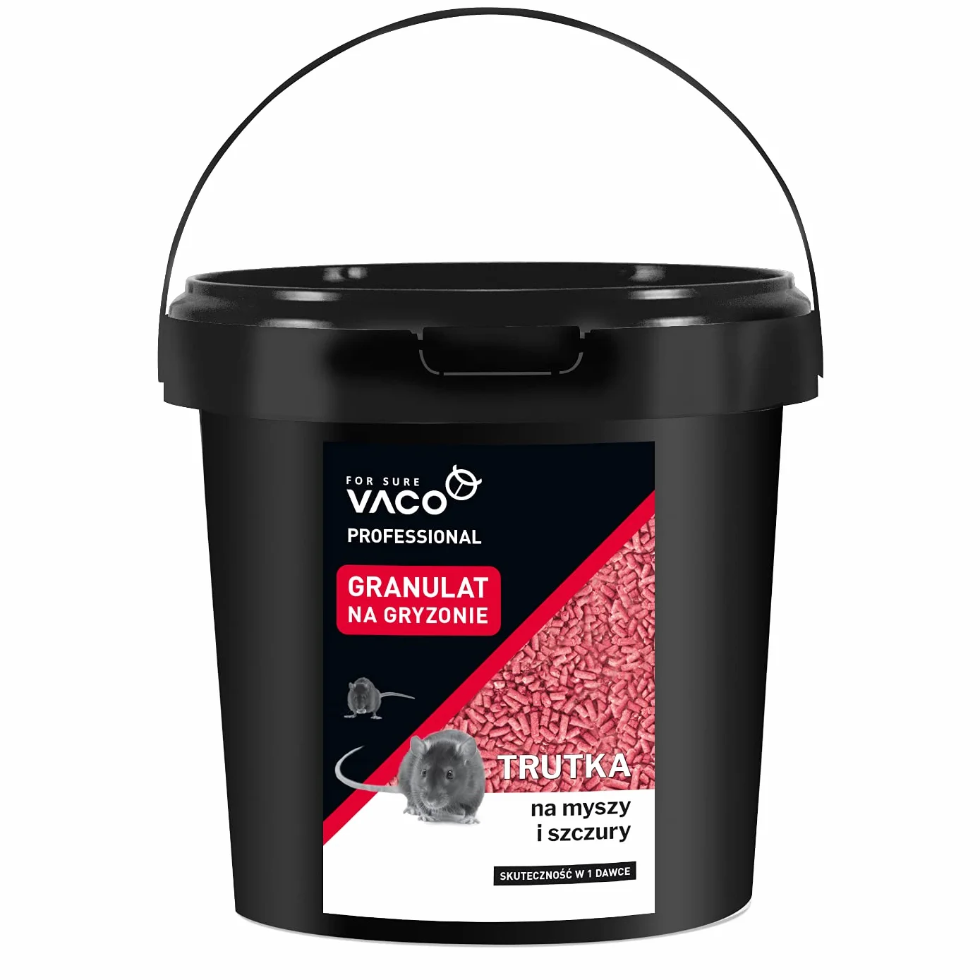 VACO PROFESSIONAL Granulat na szczury i myszy (wiadro) - 10 kg