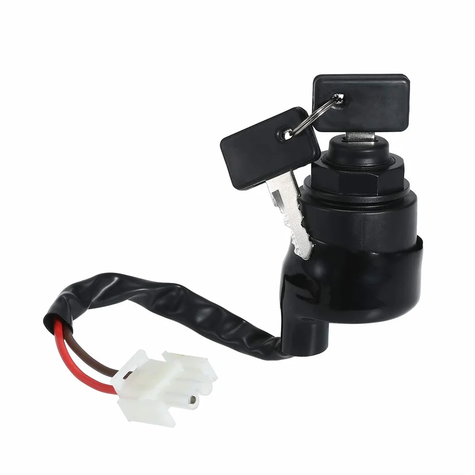 HUIOP Stycznik kluczykowy i klucze, zamiennik dla Yamaha Golf Cart Ignition Key Switch & Keys Gas Gold Electric G11 G16 G21 96-04 JN8-82510-09