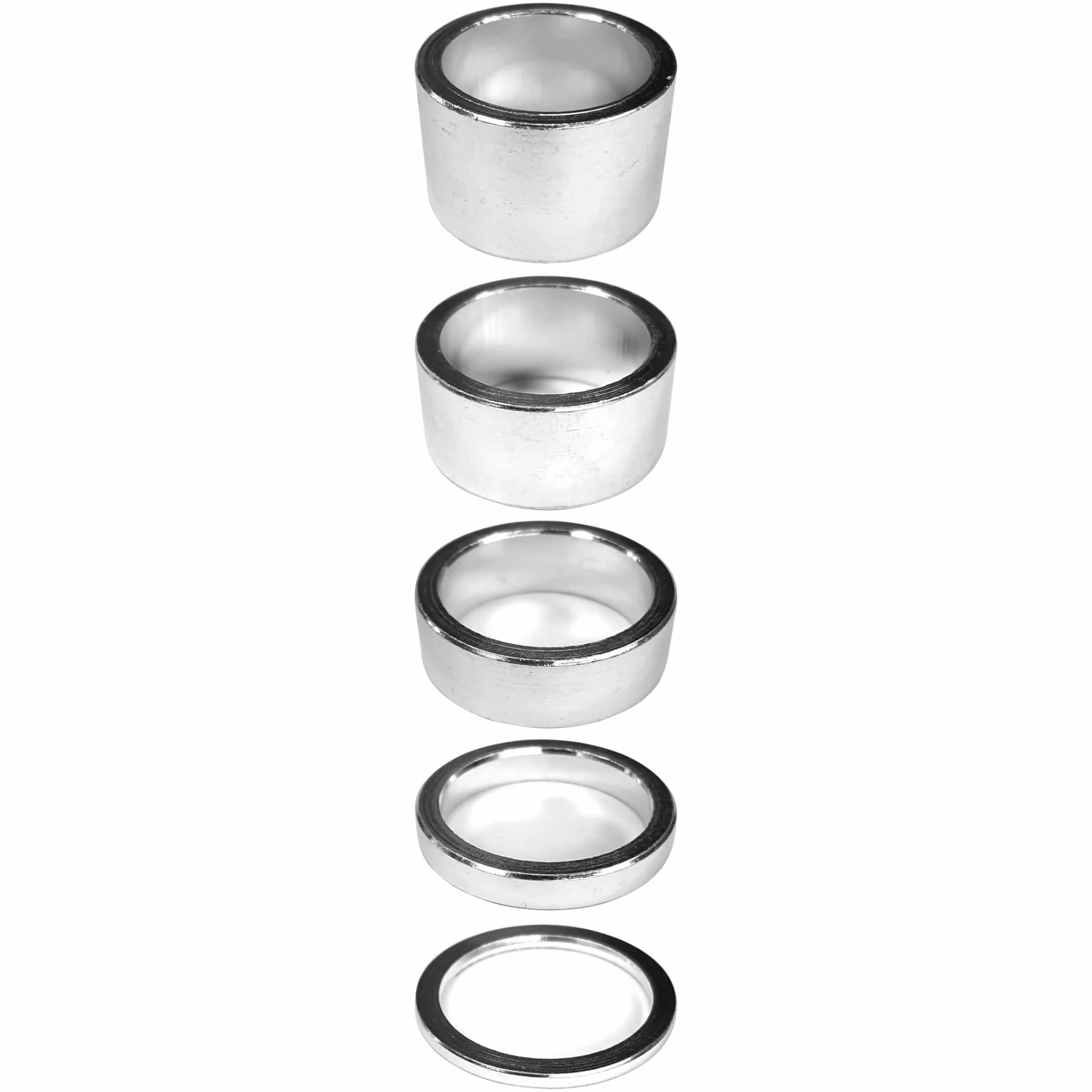 Przekładki dystansowe do roweru aluminiowe MTB szosowe 1 cal 5 sztuk 2-20 mm