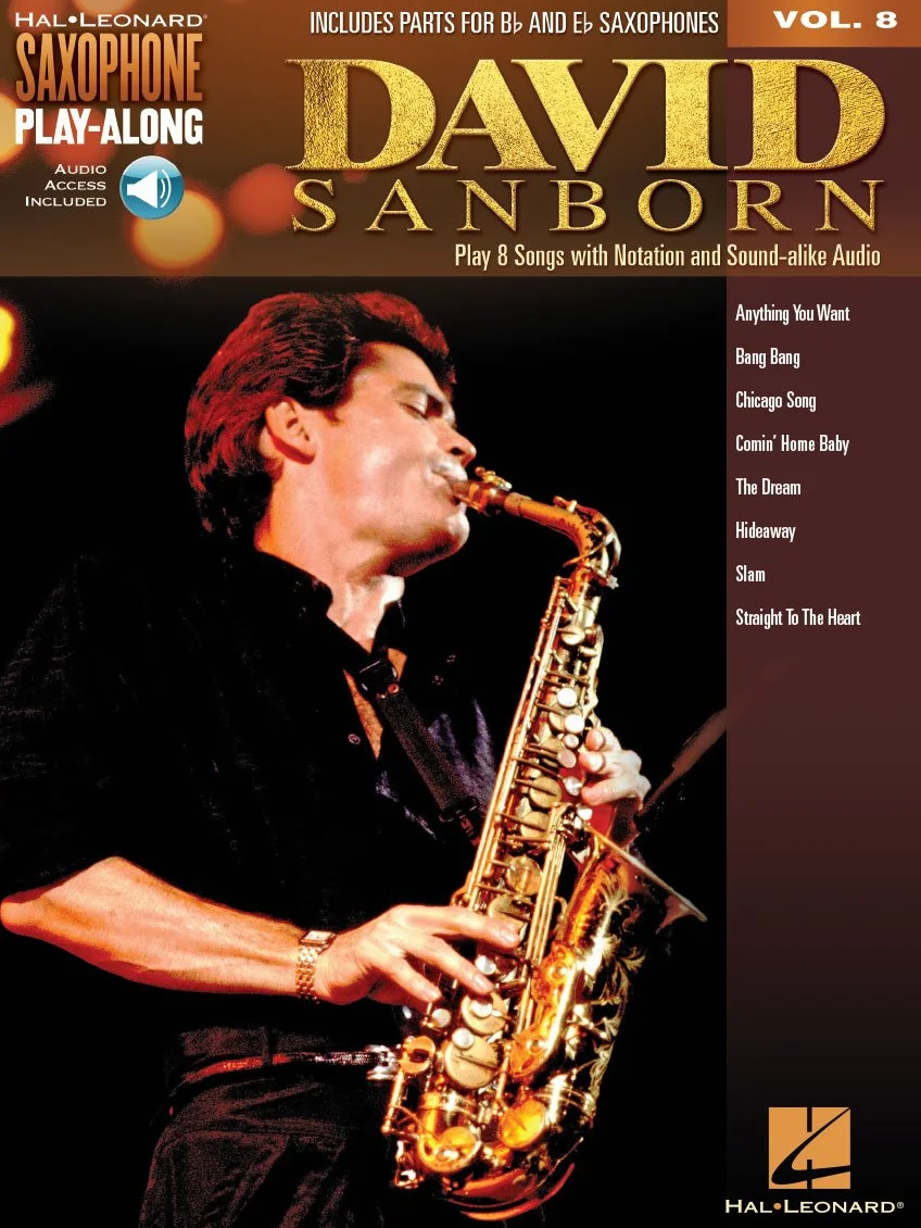 David Sanborn Saxophone Play-Along Volume 8 Book/Online Audio