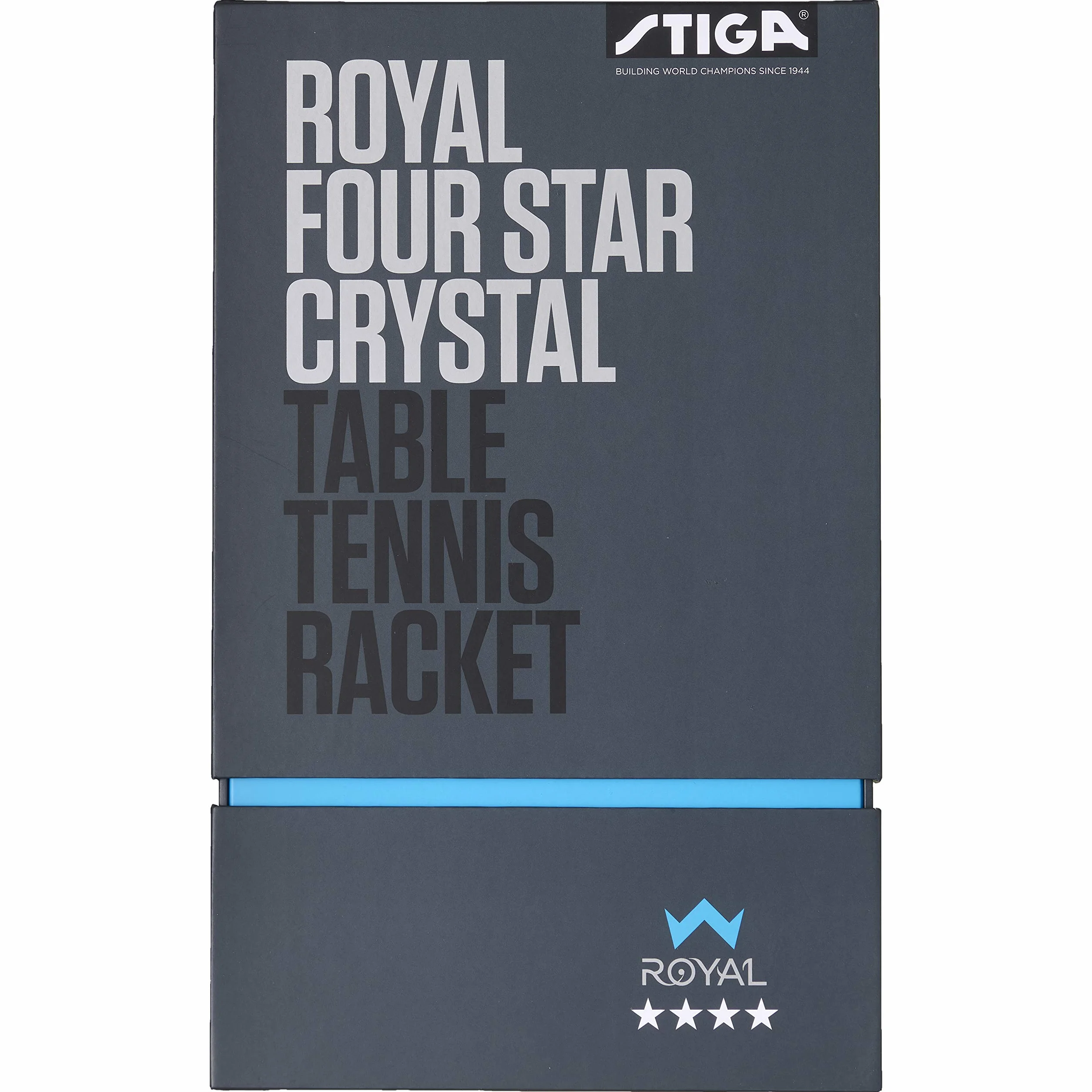 Stiga Uniseks Royal Four Star 1214-2818-01 Rakietka do Tenisa Stołowego, Czerwony/Czarny