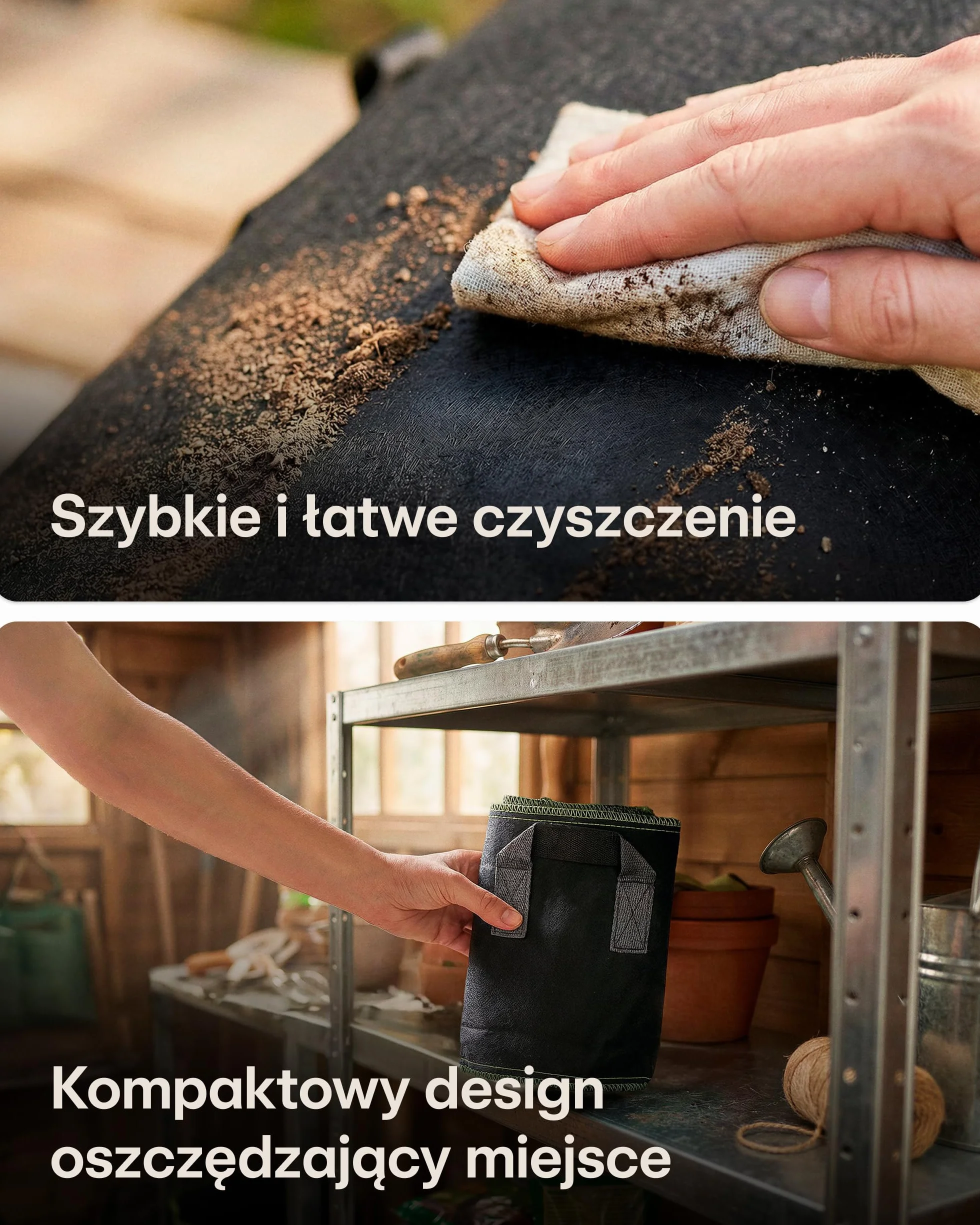 Worek do sadzenia 60L - 3 Torba na rośliny z etykietami - Z uchwytem - Do warzyw i roślin