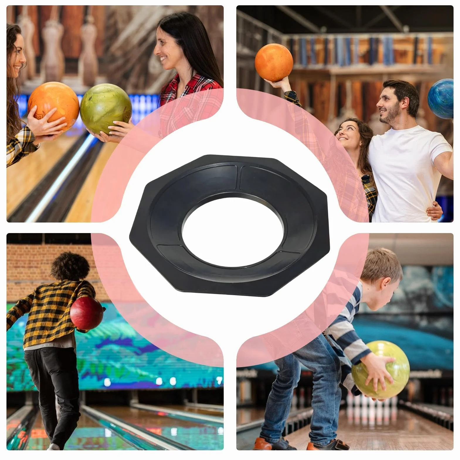 Uchwyt na podkładkę szlifierską Bowling Ball | stabilne i przyjazne dla użytkownika akcesoria konserwacyjne – urządzenie do polerowania i czyszczenia kul do kręgli, nadaje się dla dorosłych