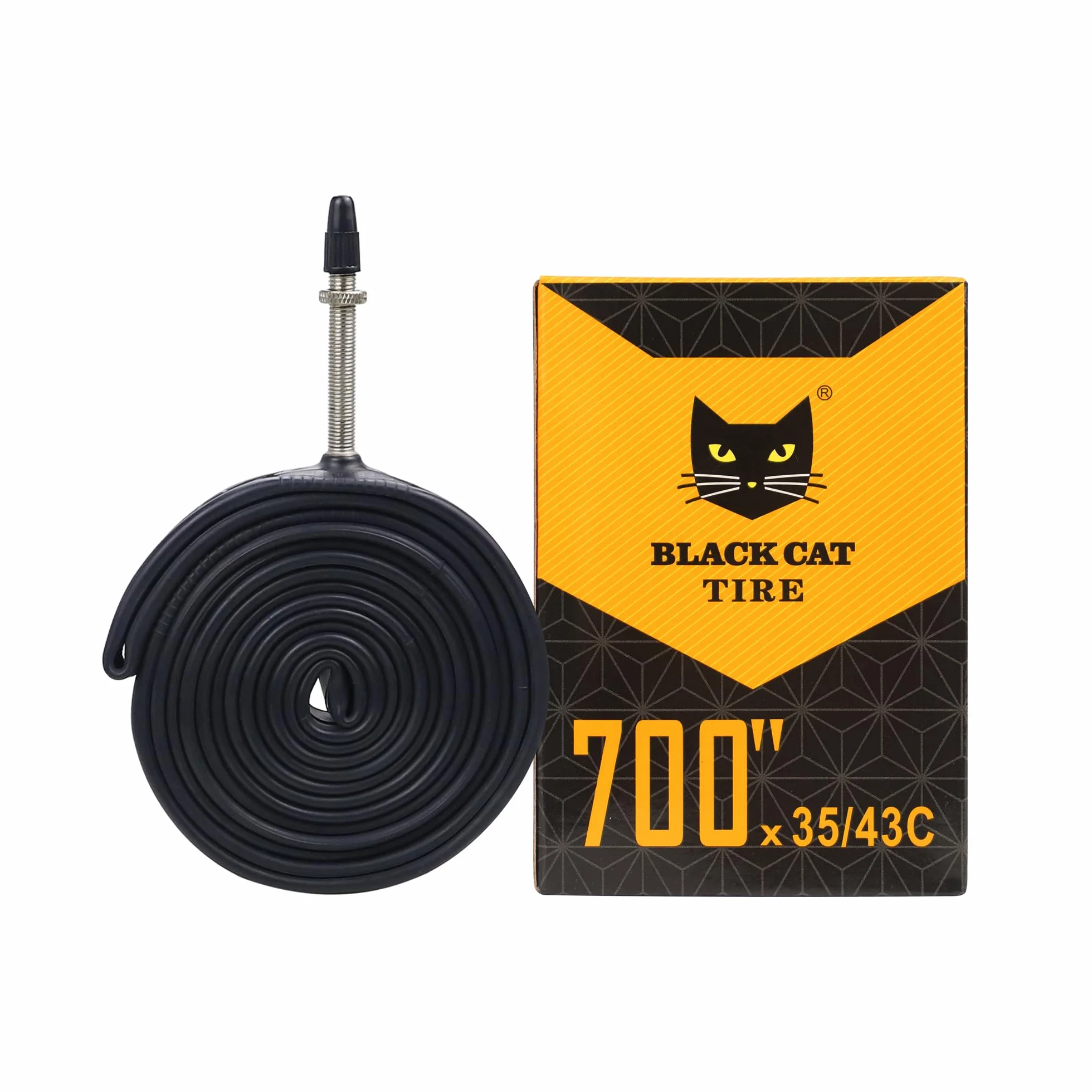 1 para dętek rowerowych do roweru wyścigowego FV48 mm 700 x 23/25c 700 x 28/32c 700 x 35/43c pasuje do rowerów Ebike, rowerów szosowych, turystycznych, wyścigowych, akcesoriów rowerowych