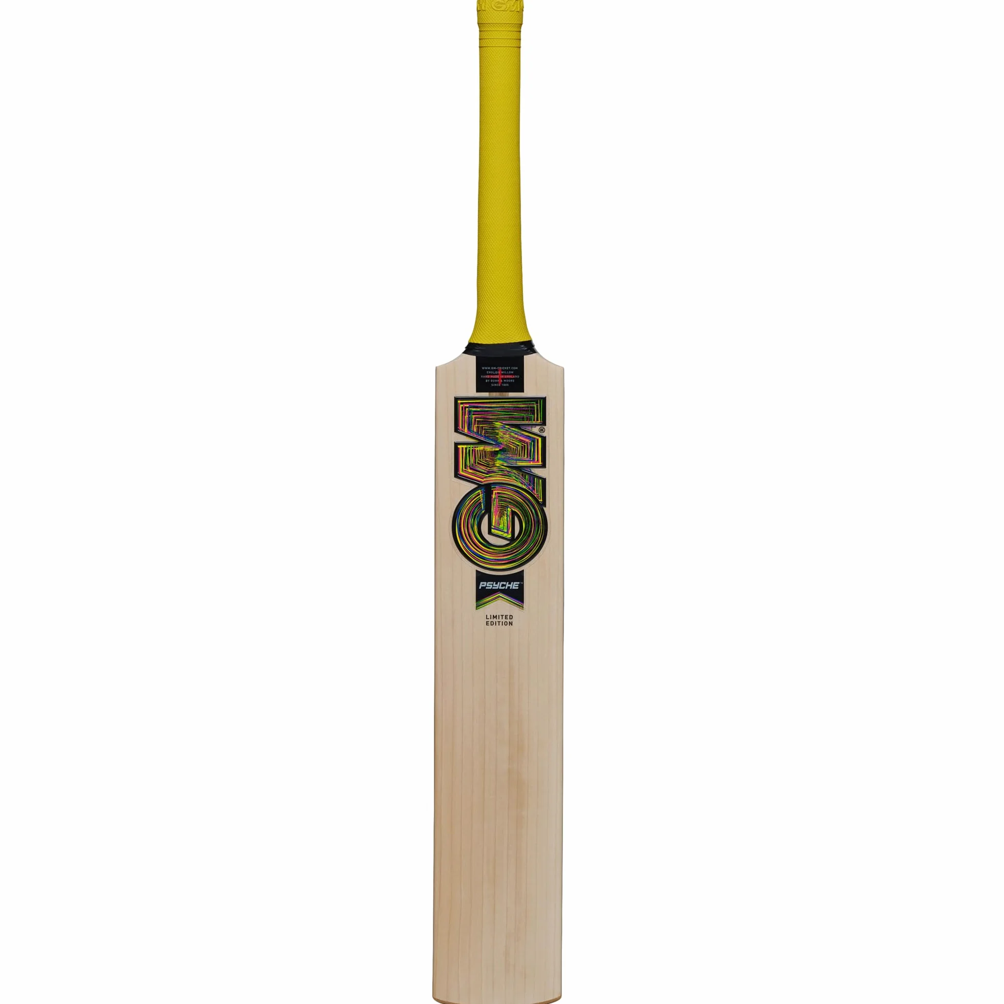 Gunn & Moore GM Cricket Bat Psyche 404 sezonowana bielona wierzba angielska klasy 3 DXM ToeTek