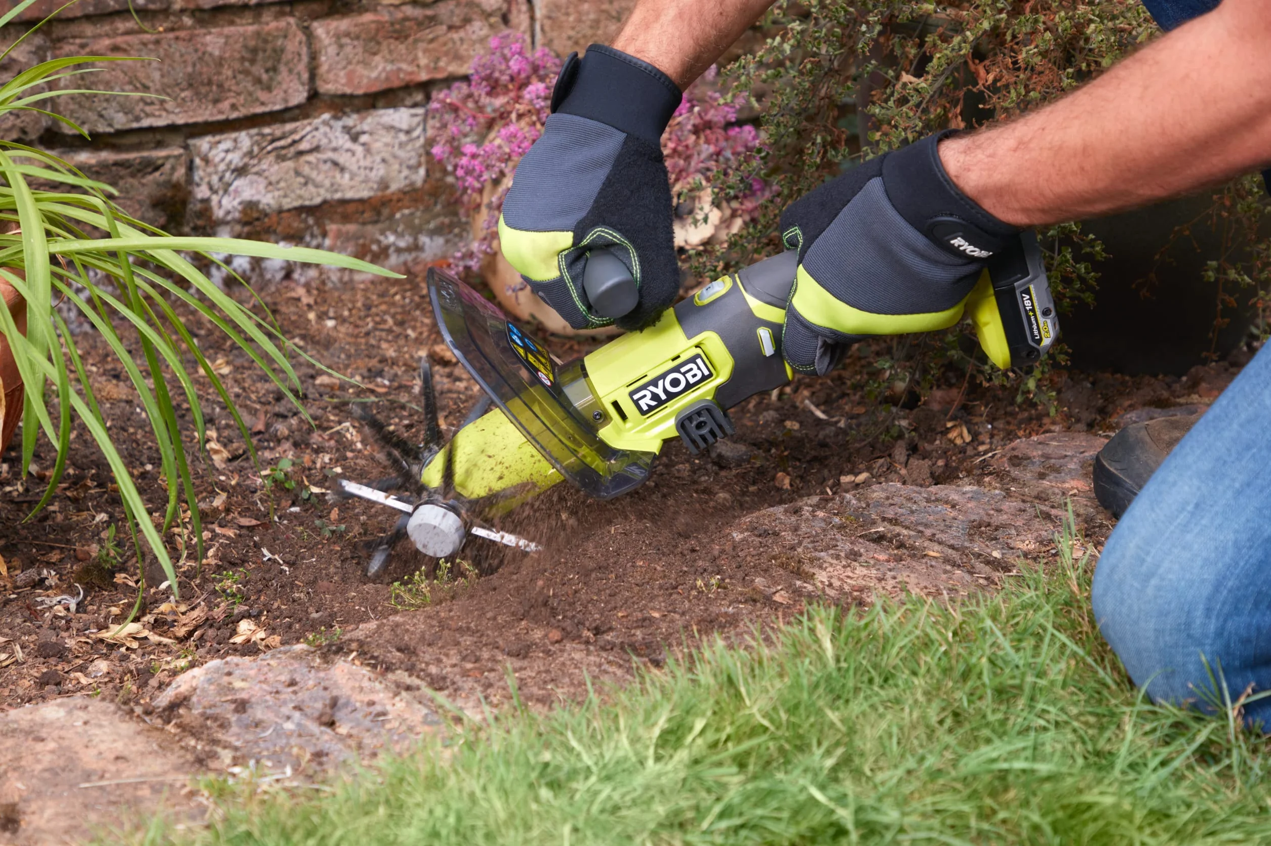 Ryobi Ry18Hca-0 Kultywator Bezprzewodowy, Hyper Green, 3 Prędkości