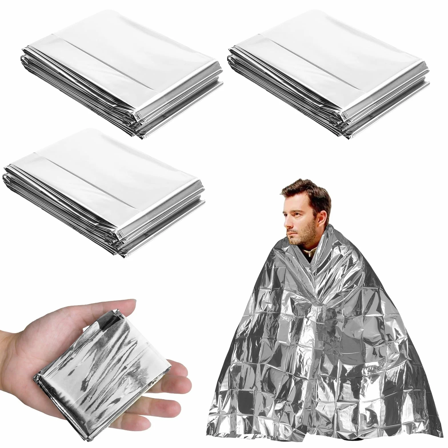 flintronic 3 koce ratunkowe 160 x 210 cm srebrny