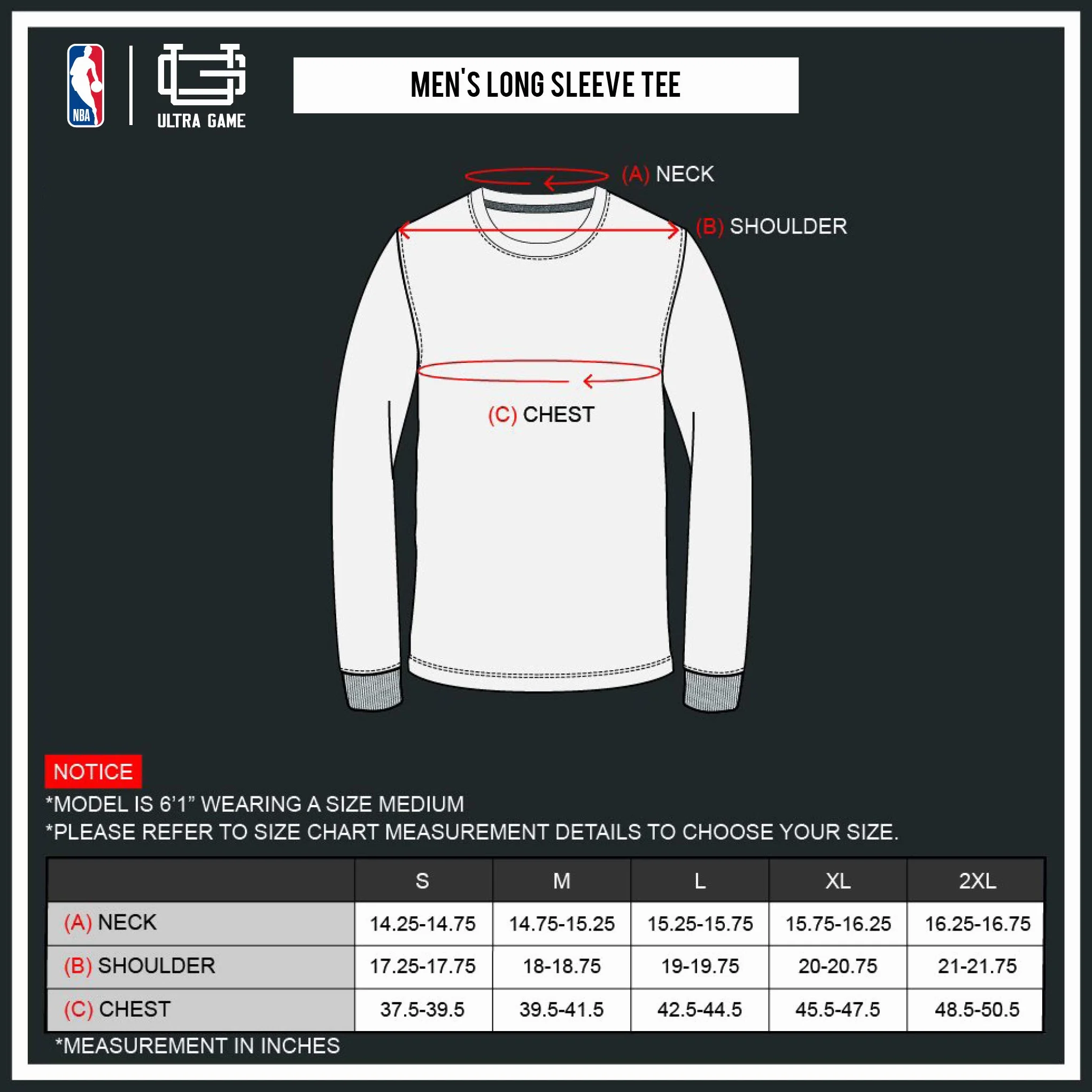 NBA Męska koszulka z długim rękawem Performance VLM0291F-AM granatowy duży