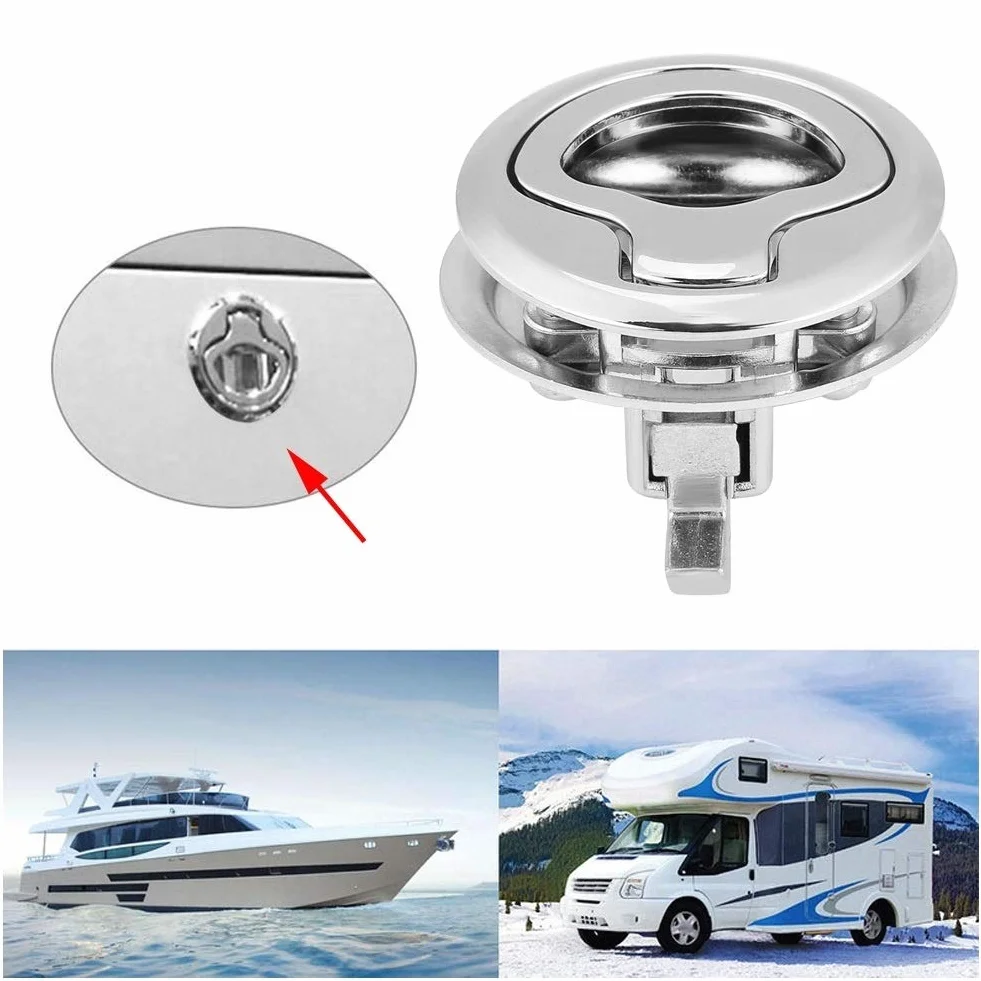 KSTE Stal nierdzewna Flush Pull Hatch Latch-Slam-Latch dla RV Marineboats-RV