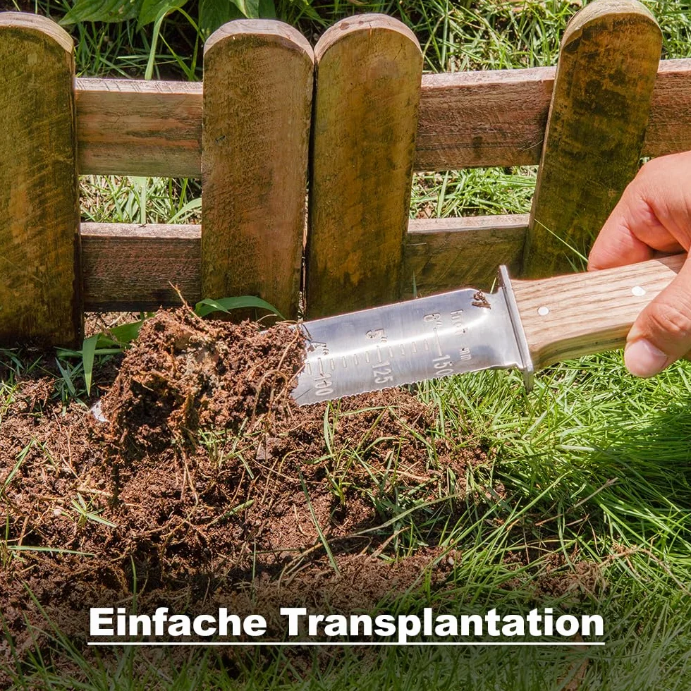 Berry&Bird Hori-Hori Gartenmesser, Boden Schaufel Barebones 177.8mm gezackte Klinge Pruner zu entfernen Unkraut Wurzeln Gartenarbeit Digging Tool