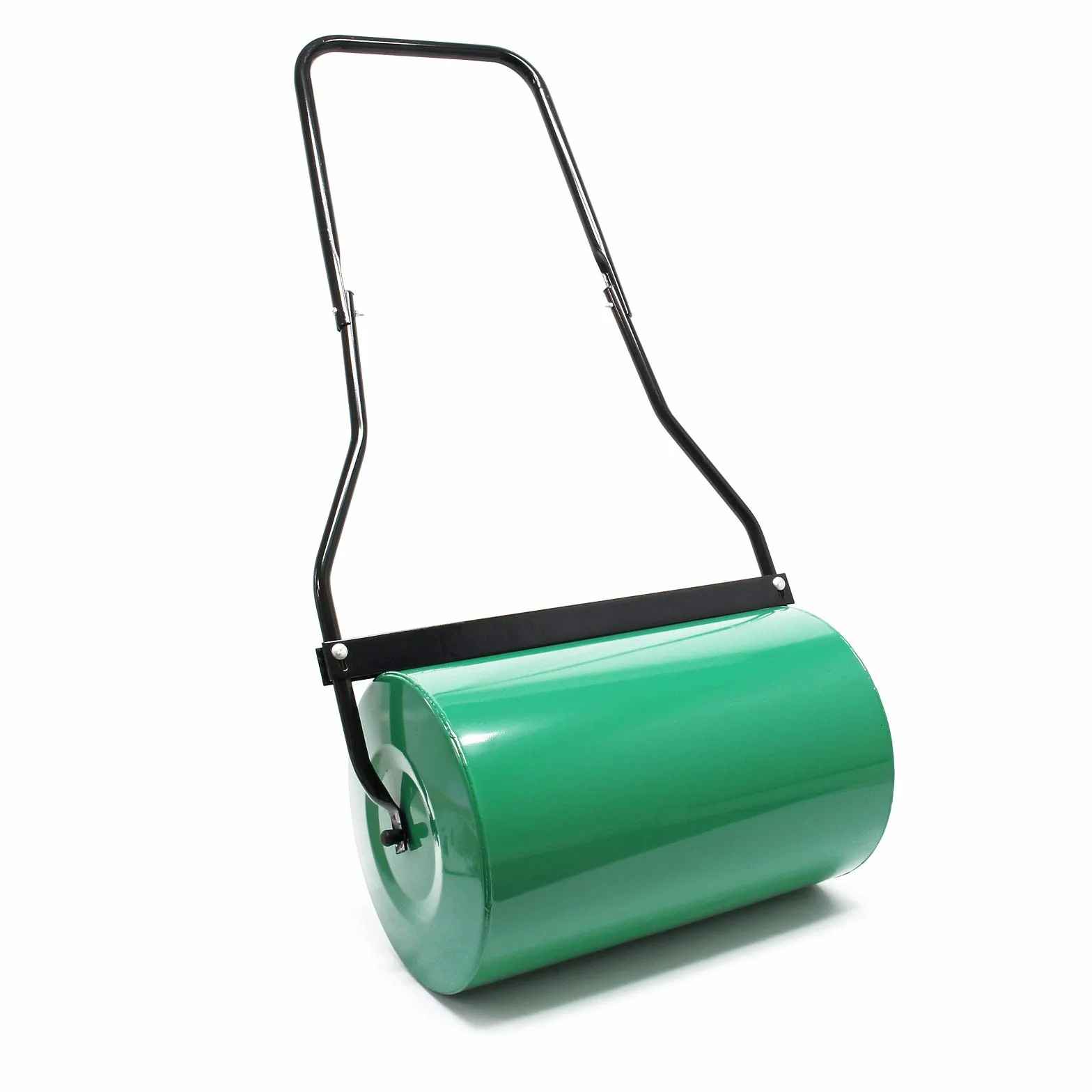 Wiltec Walec do trawy ø32 x 50 cm ręczny do napełnienia, 40 l wał ogrodowy zielony, z uchwytem i zgarniaczem brudu, wyrównywanie trawnika