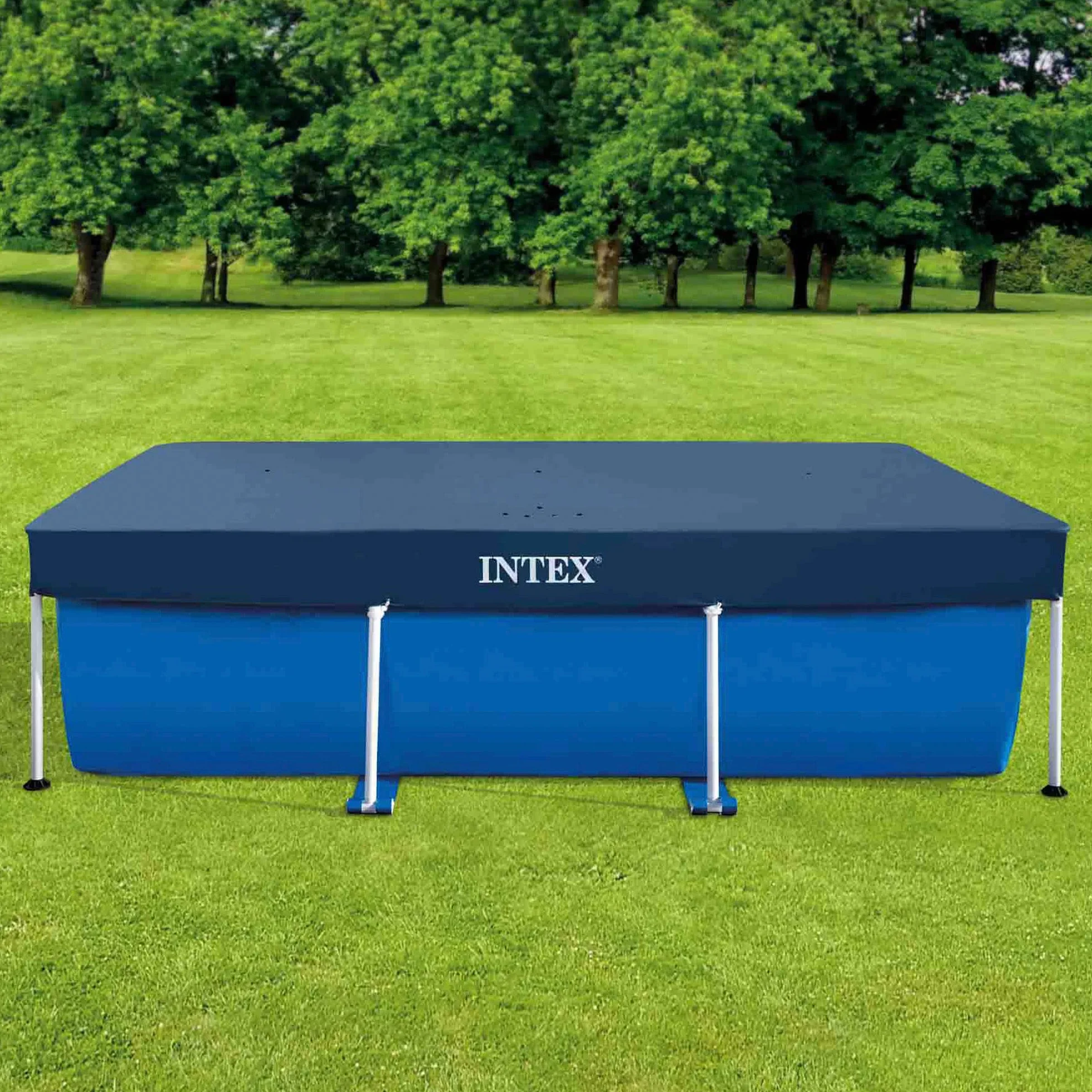Intex Pokrowiec Na Basen Ogrodowy, Plastik, Zielony, 300 x 200 x 20 cm