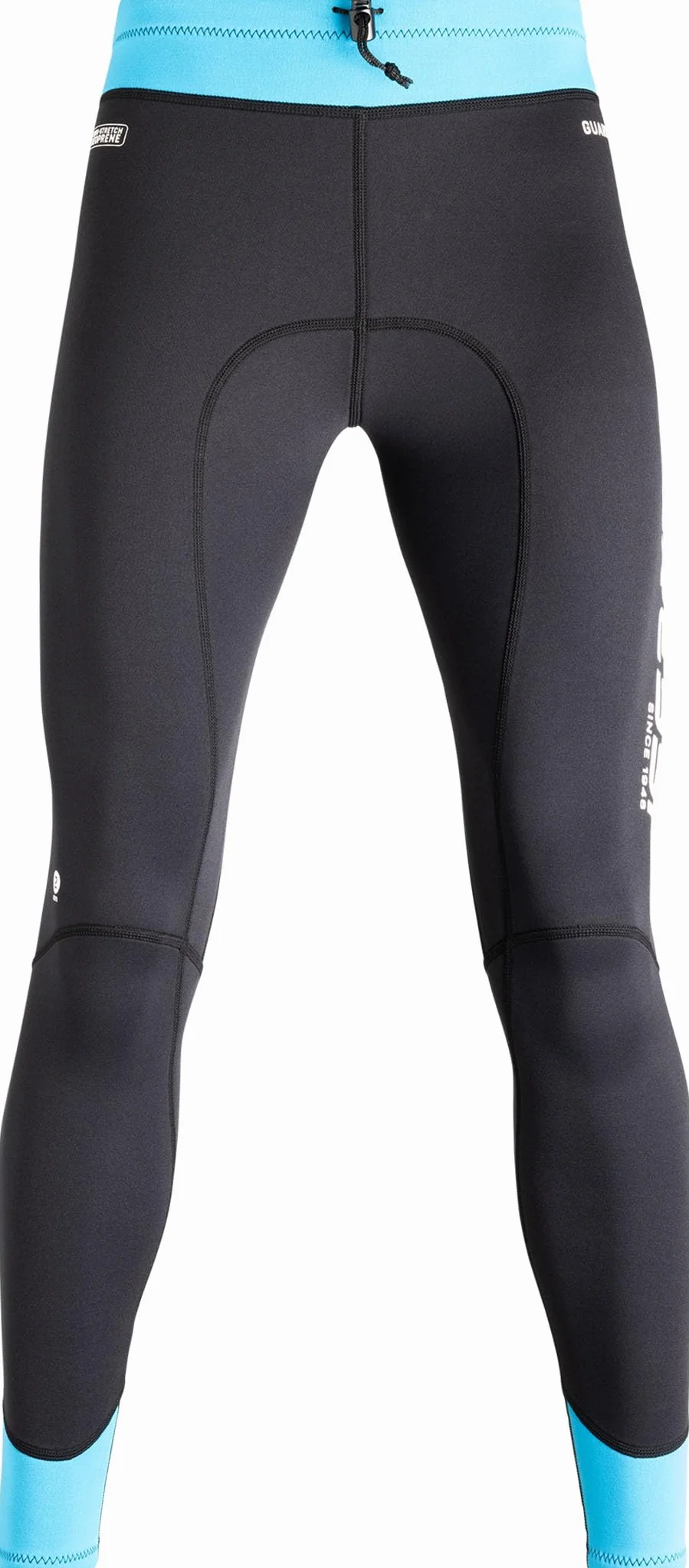 CRESSI Guardian Lady neoprenowe spodnie czarne/akwamarynowe 2 mm L/4-2 mm podwójne spodnie neoprenowe, idealne dla wszystkich entuzjastów sportów wodnych, czarne/akwamarynowe, L/4, damskie