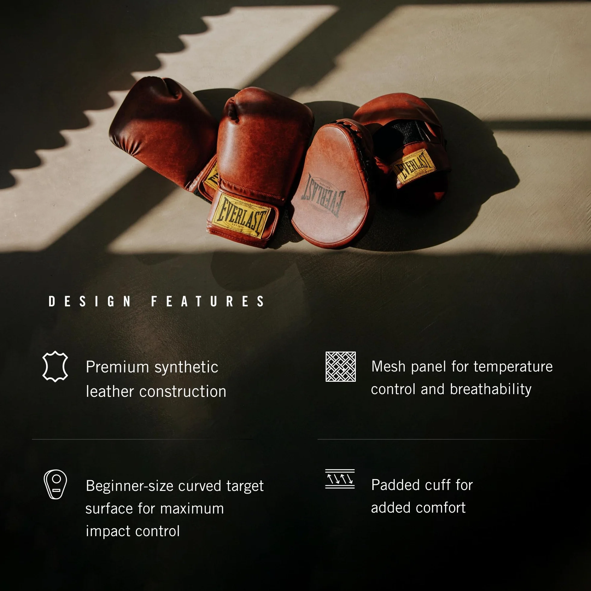 Everlast Rękawice bokserskie 1910 z potrójną pianką i podparciem nadgarstka