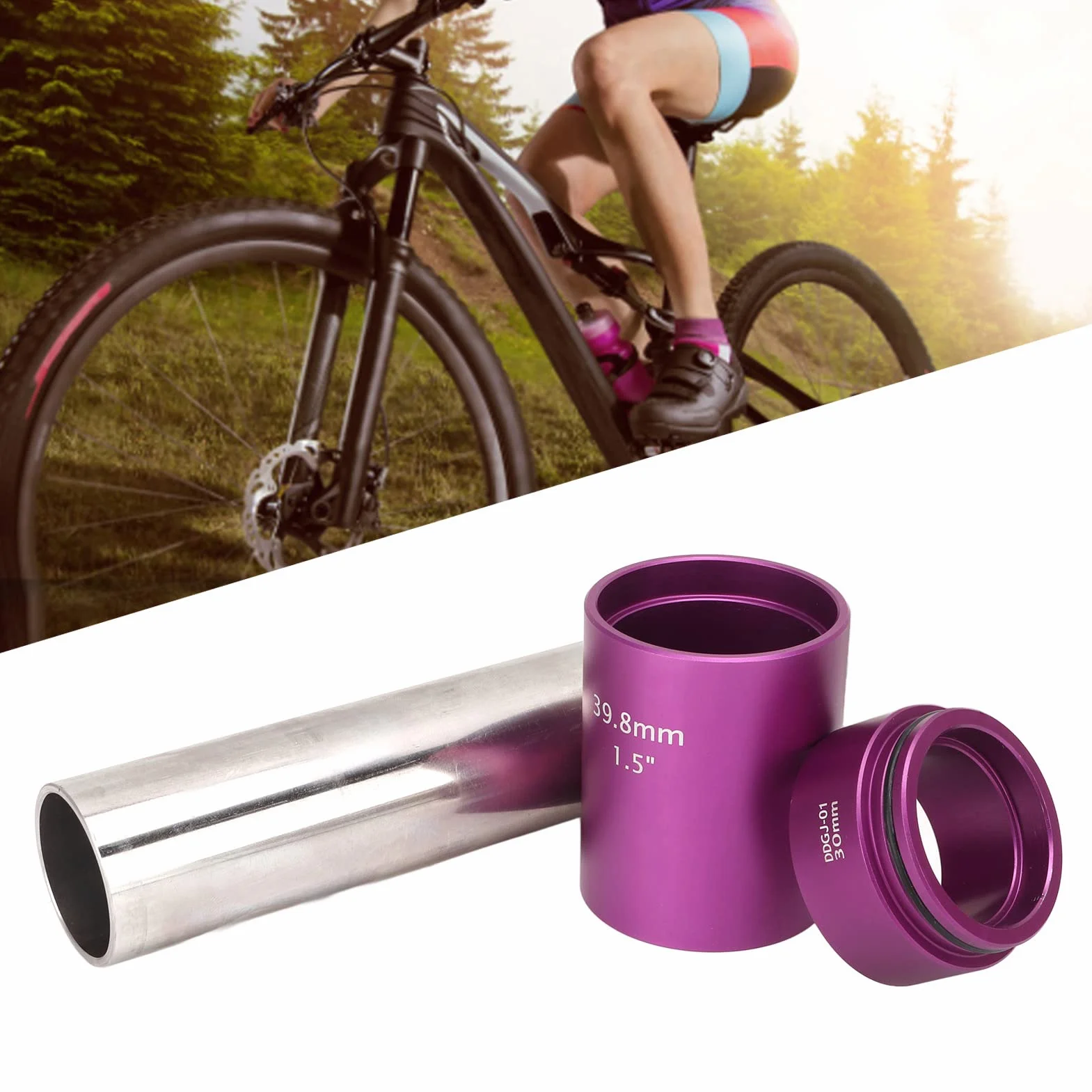 Zestaw Do Ustawiania Przedniego Widelca Roweru, Zestaw Słuchawkowy Do Roweru Ze Stopu Aluminium Ze Stali Nierdzewnej 304, Obróbka CNC Ustawienie Wyścigów Koronowych Narzędzie BB Do Rowerów Górskich, R